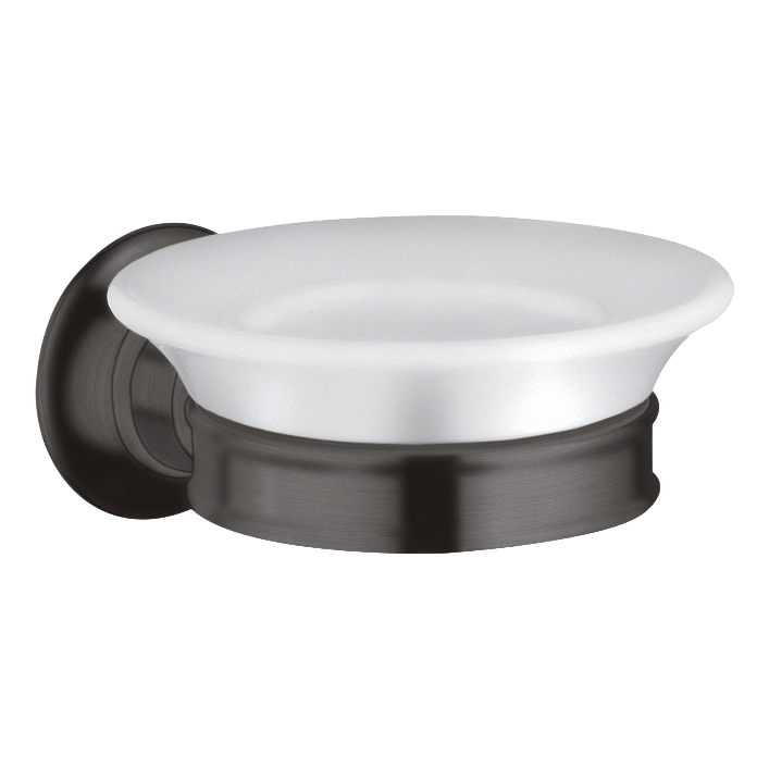 AXOR Montreux Soap Dish from Brandt in Brushed Black Chrome finish