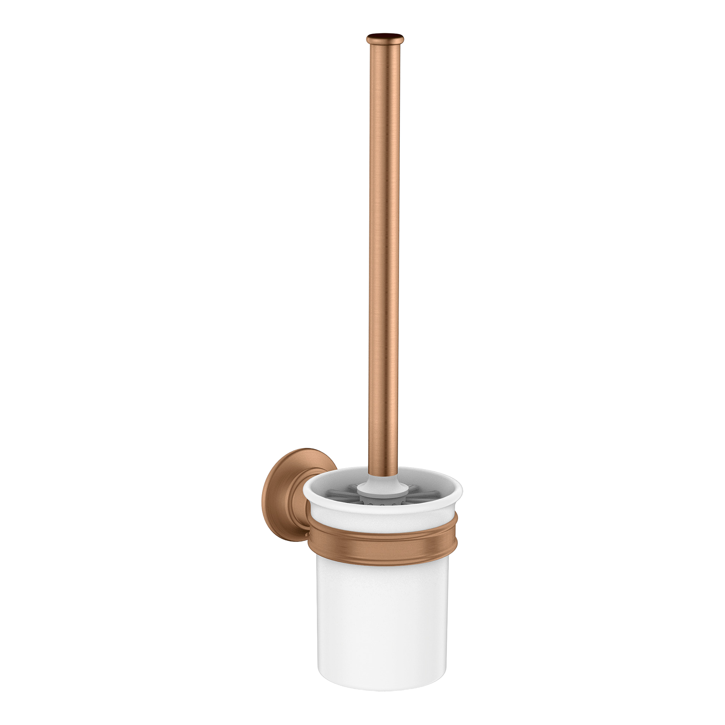 AXOR Montreux Wall-Mounted Toilet Brush from Brandt in Brushed Bronze finish