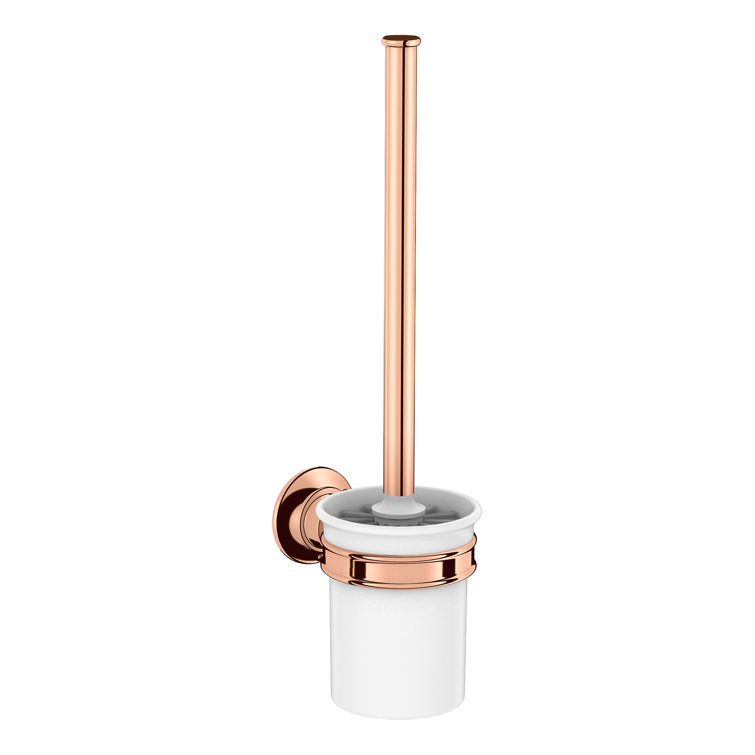 AXOR Montreux Wall-Mounted Toilet Brush from Brandt in Polished Red Gold finish