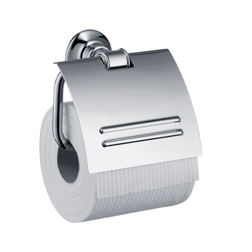 AXOR Montreux Toiletpaper Holder with lid from Brandt in Chrome finish