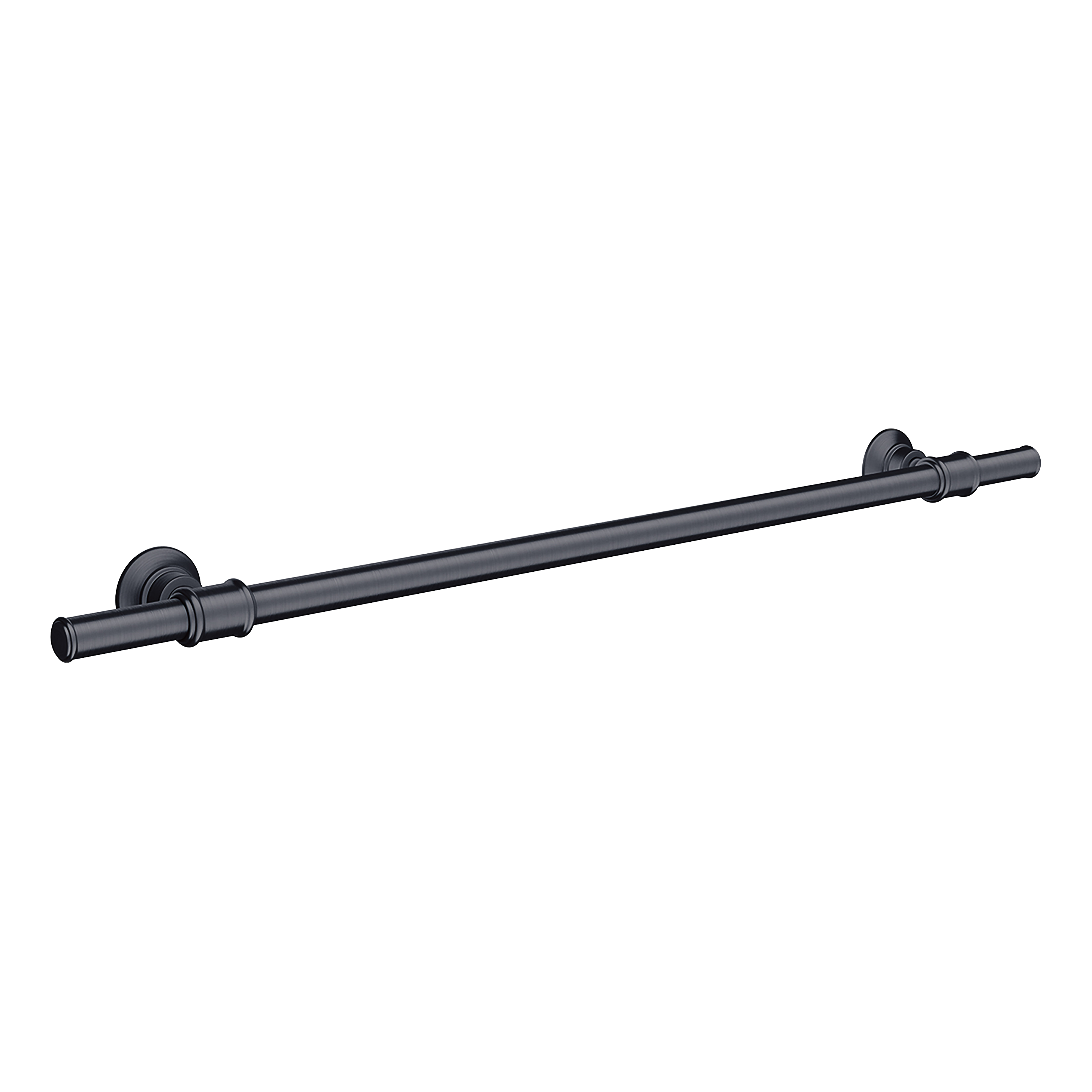 AXOR Montreux Bath Towel Rail 600/783 mm from Brandt in Brushed Black Chrome finish
