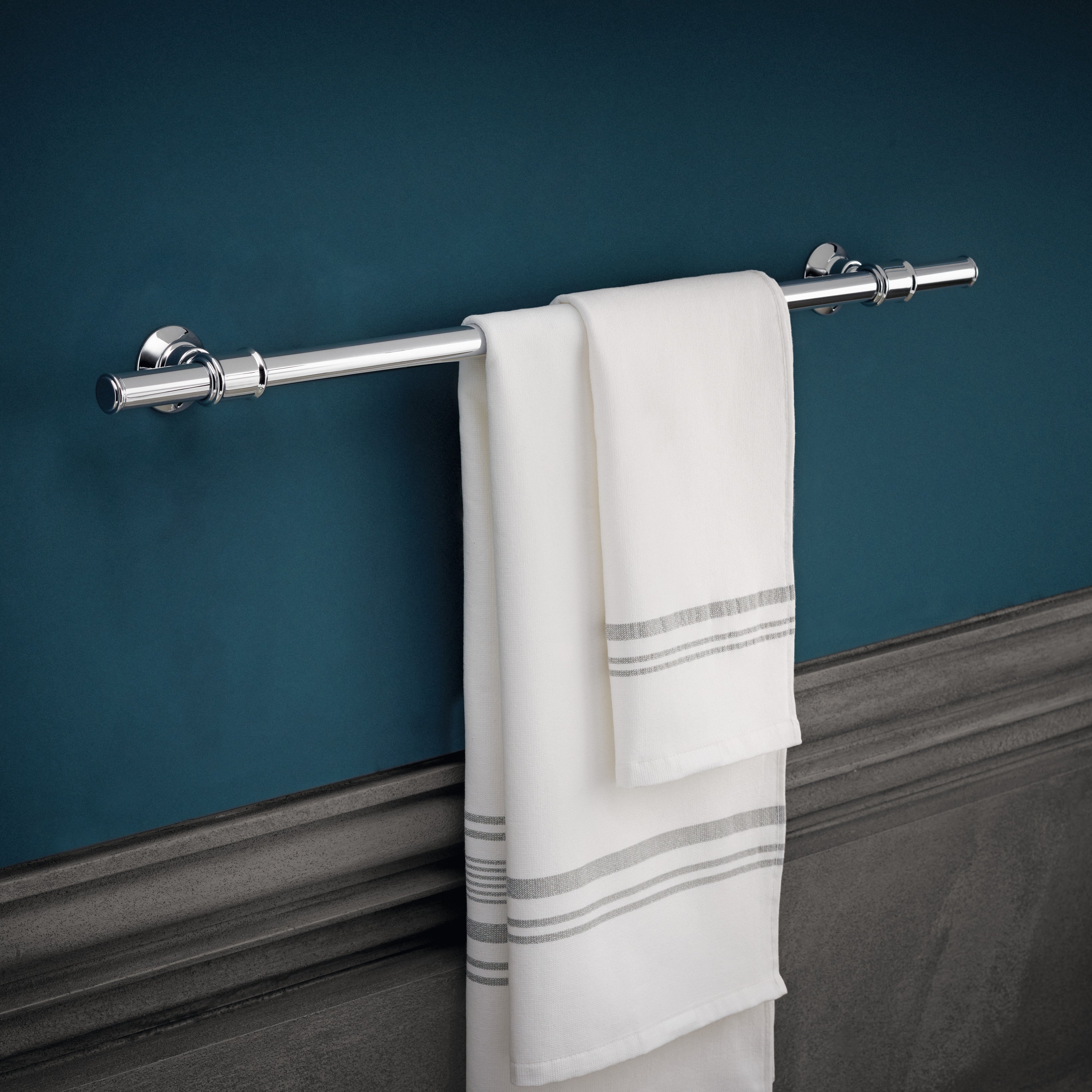 AXOR Montreux Bath Towel Rail 800/983 mm from Brandt in Chrome finish