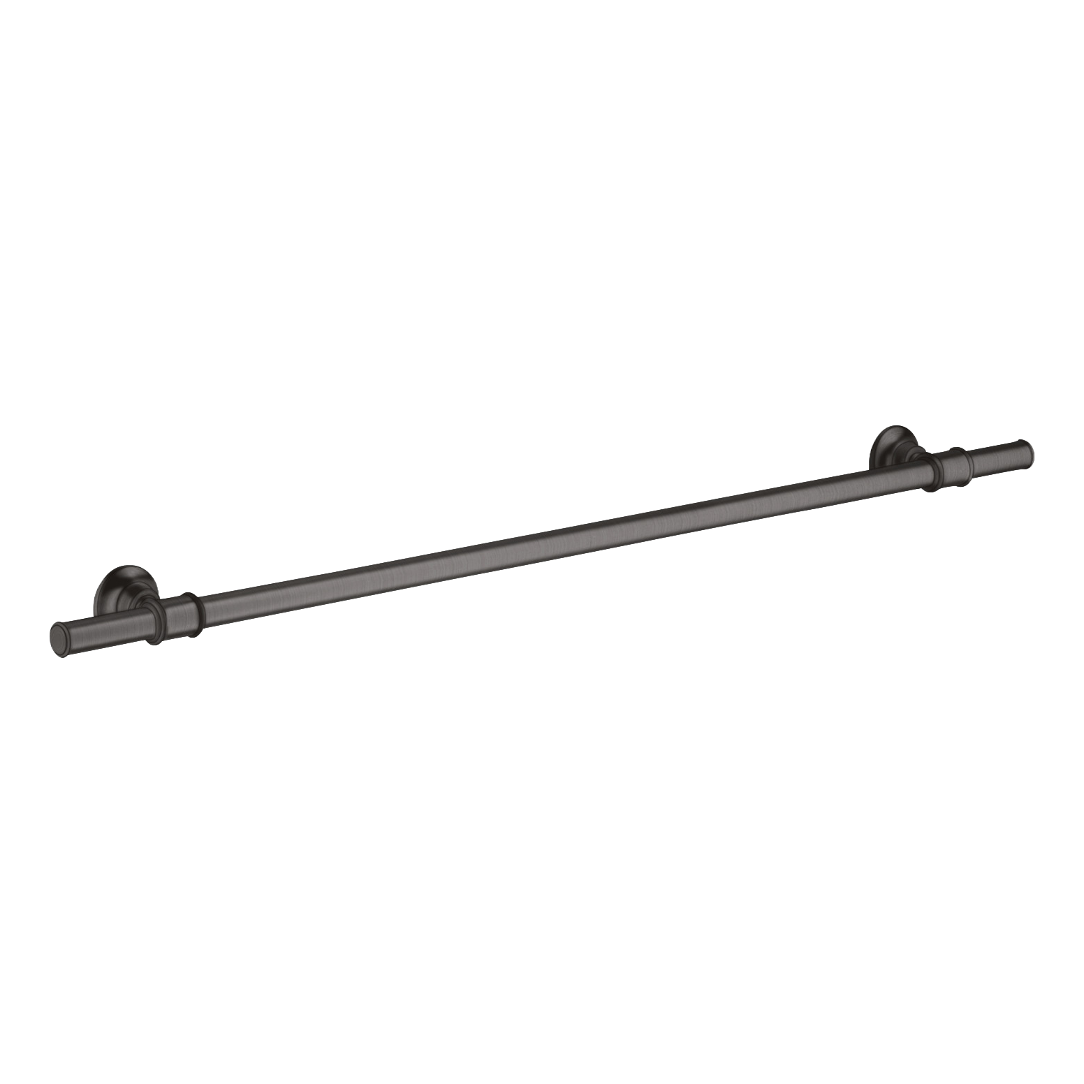 AXOR Montreux Bath Towel Rail 800/983 mm from Brandt in Brushed Black Chrome finish