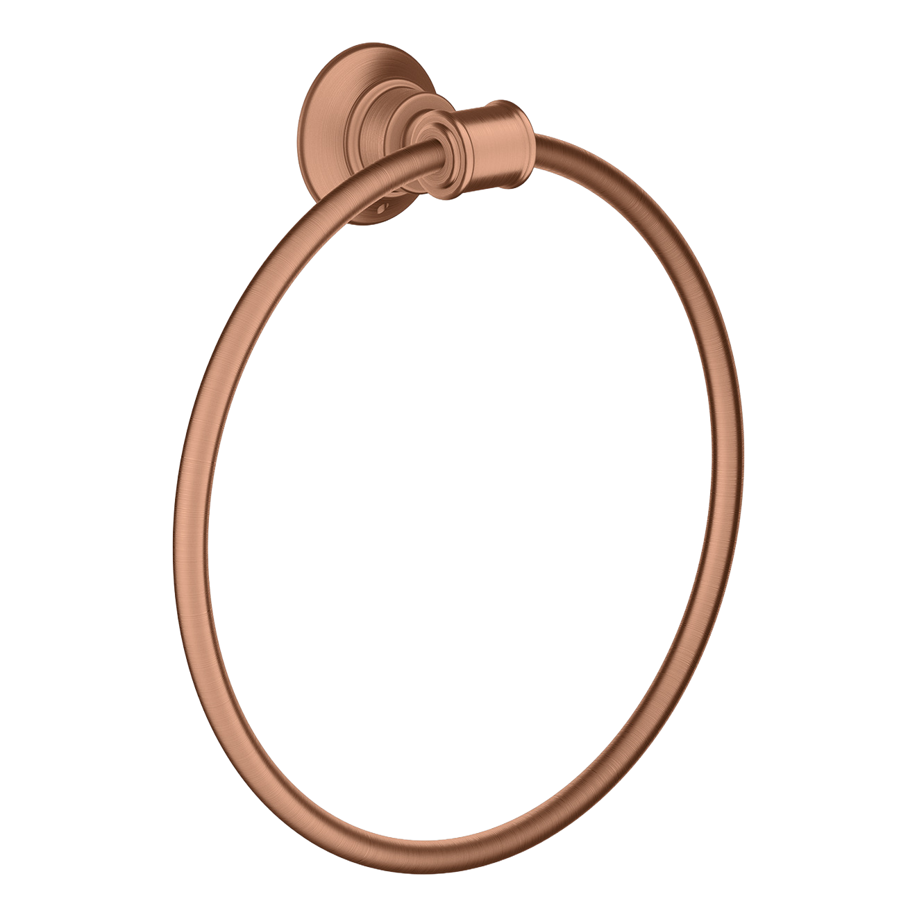 AXOR Montreux Towel Ring from Brandt in Brushed Red Gold finish