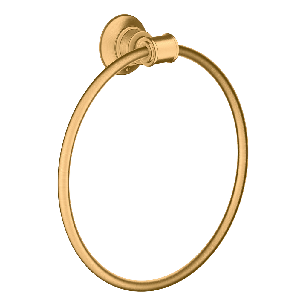 AXOR Montreux Towel Ring from Brandt in Brushed Brass finish