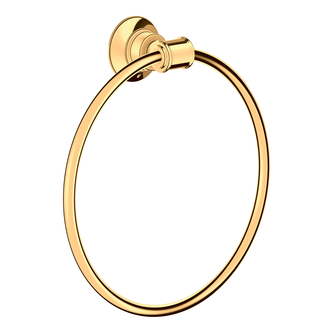 AXOR Montreux Towel Ring from Brandt in Polished Gold Optic finish