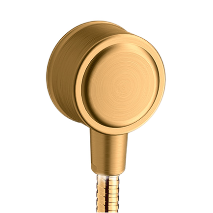 AXOR Montreux Wall Outlet with Non-Return Valve from Brandt in Brushed Gold Optic finish