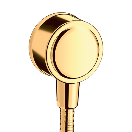 AXOR Montreux Wall Outlet with Non-Return Valve from Brandt in Polished Gold Optic finish