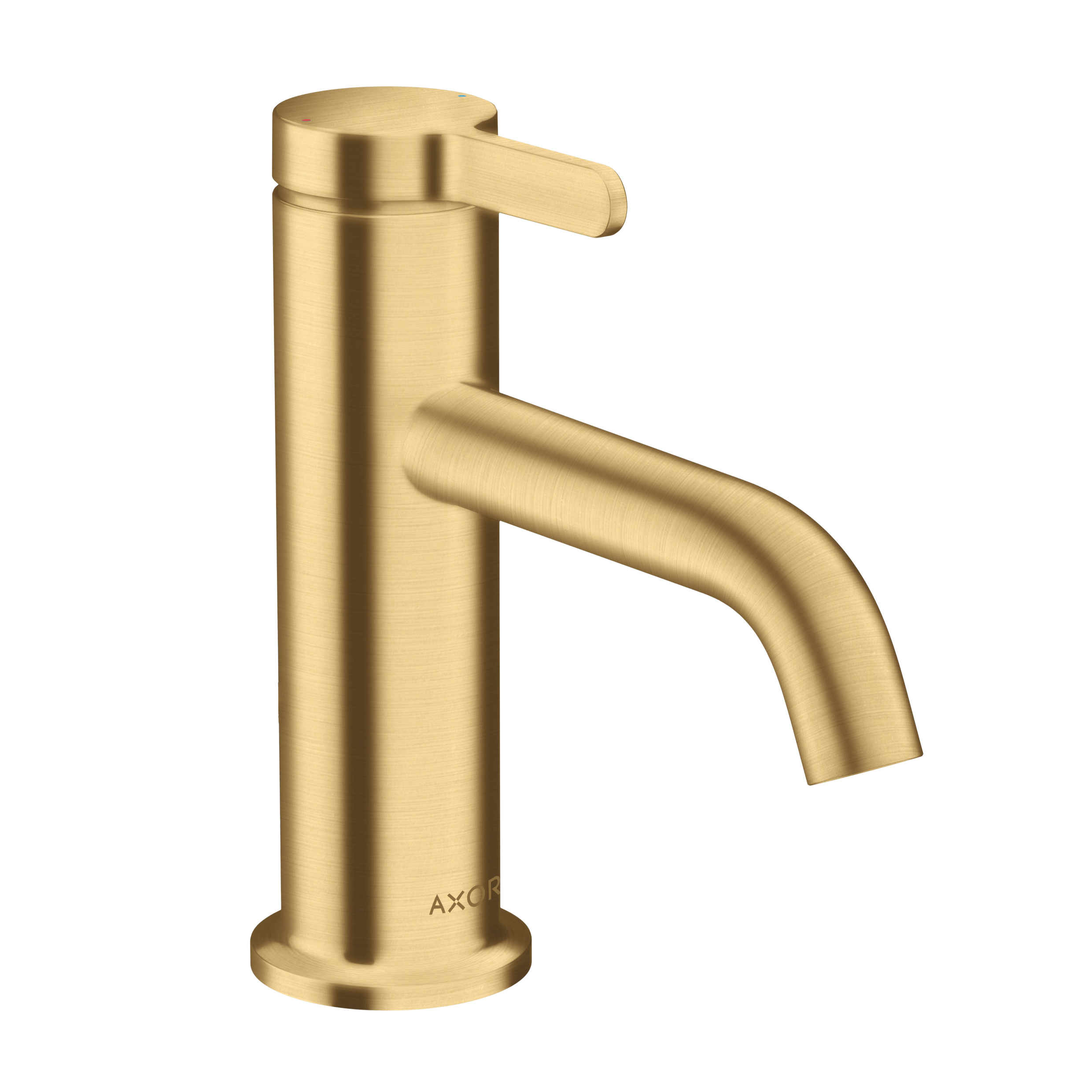 AXOR One Single Lever Handle Basin Mixer Faucet 70 with Open Waste Set from Brandt in Brushed Gold Optic finish