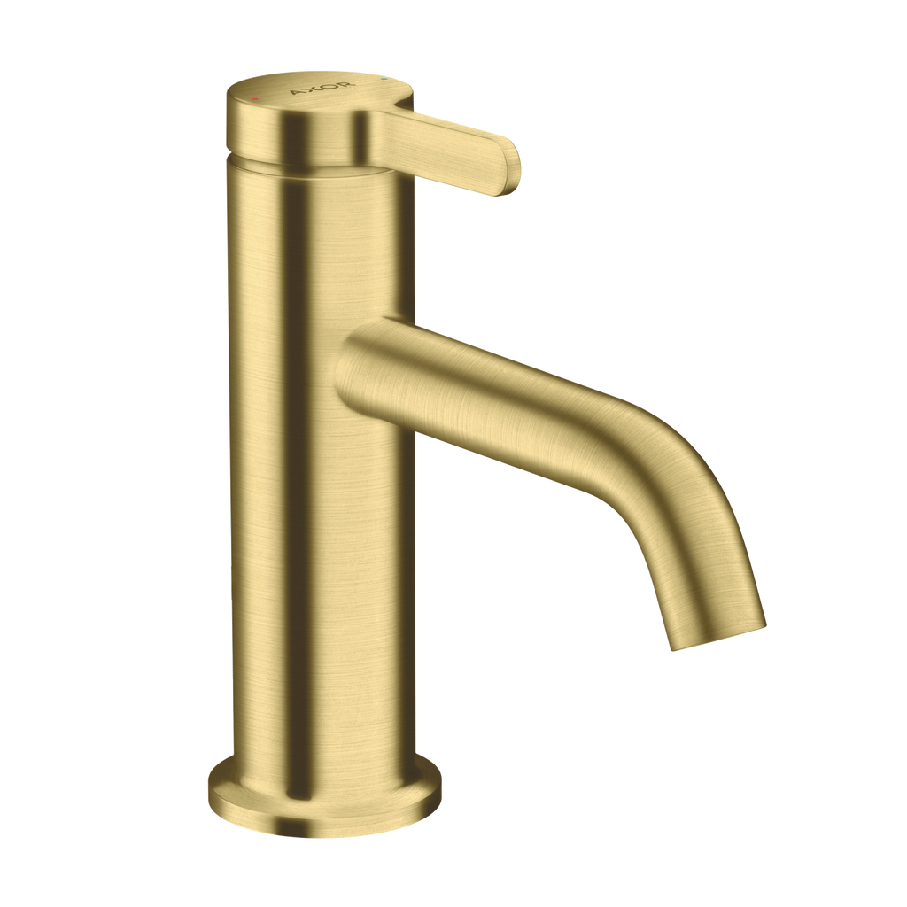 AXOR One Single Lever Handle Basin Mixer Faucet 70 with Open Waste Set from Brandt in Brushed Brass finish
