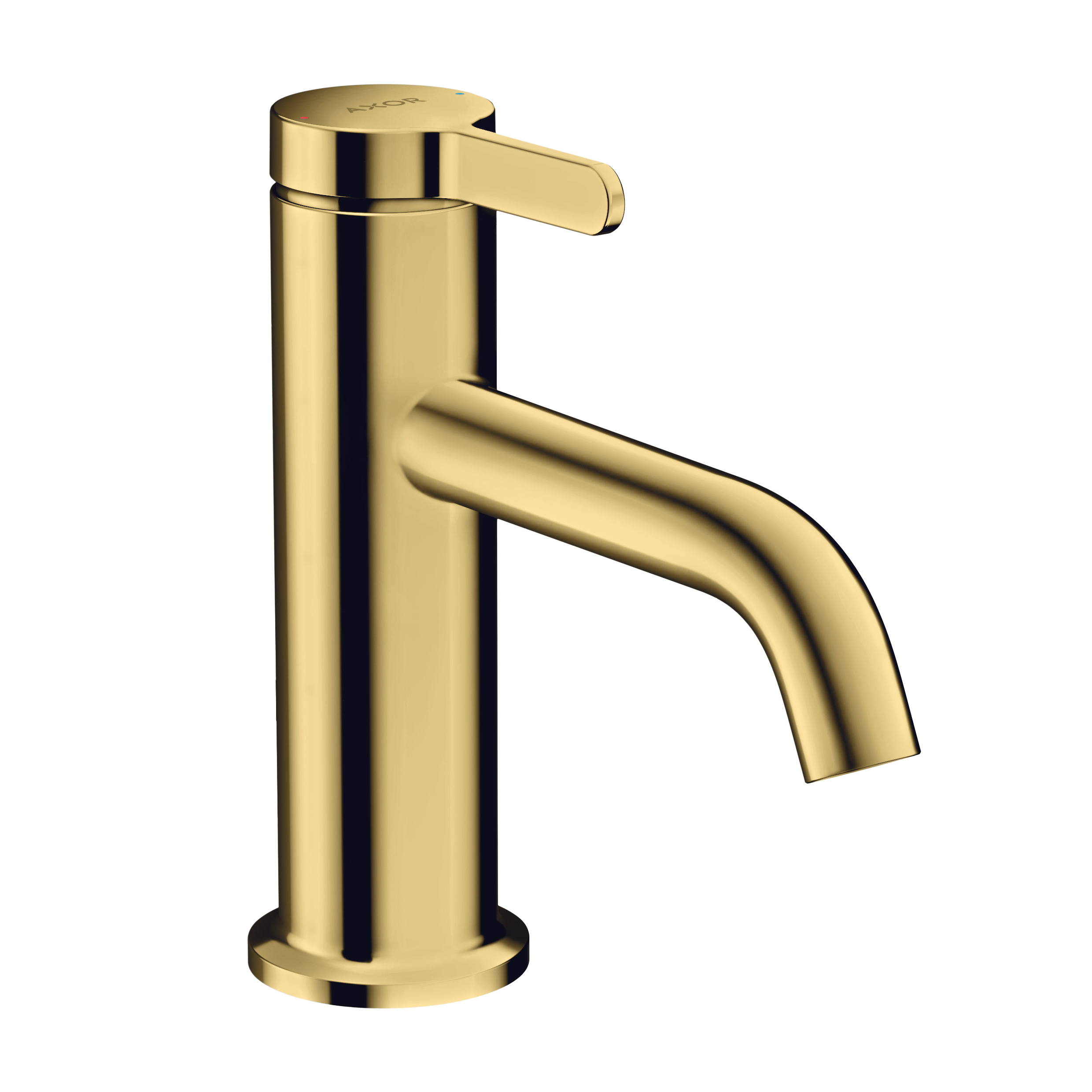 AXOR One Single Lever Handle Basin Mixer Faucet 70 with Open Waste Set from Brandt in Polished Gold Optic finish