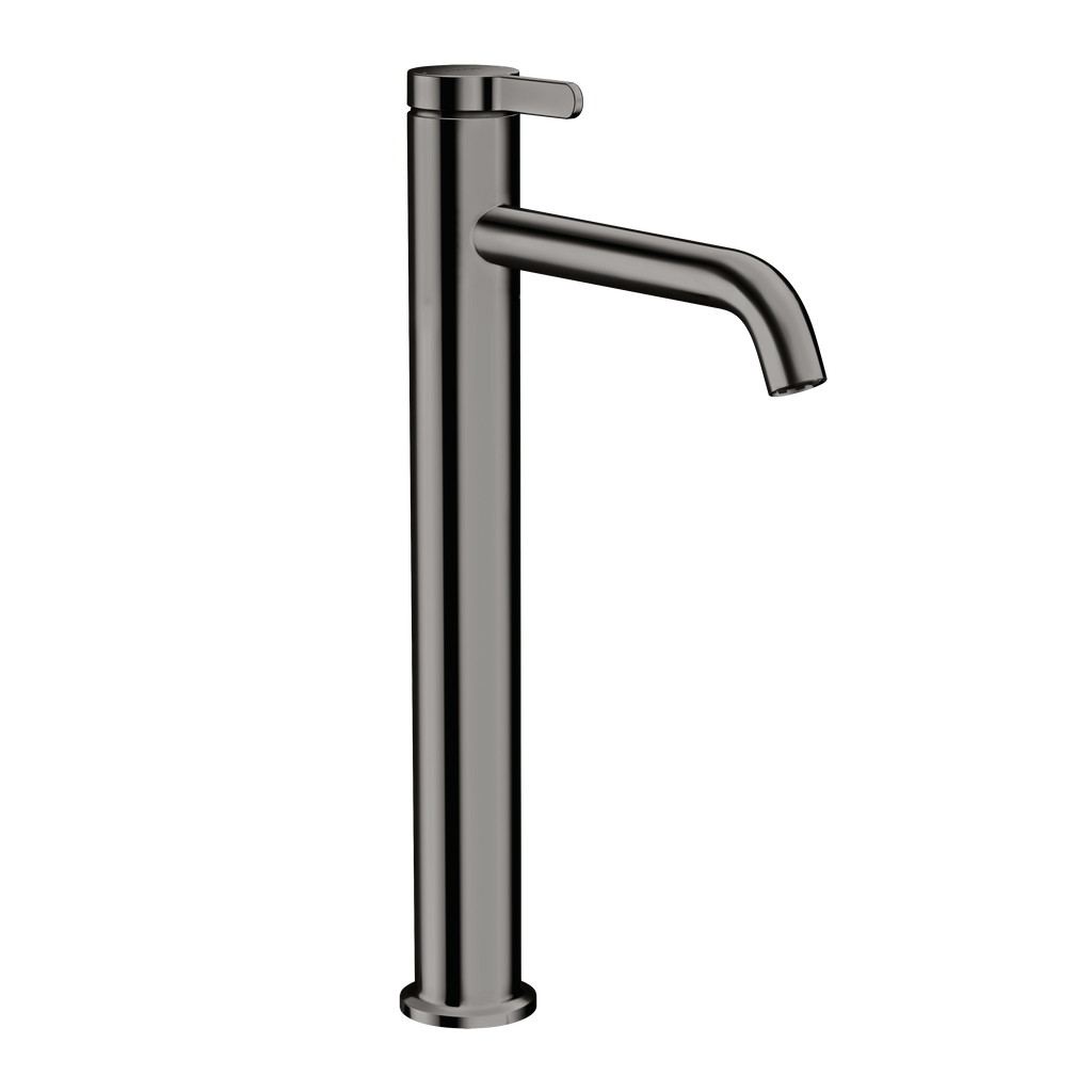 AXOR One Single Lever Handle Basin Mixer Faucet 260 with Open Waste Set from Brandt in Polished Black Chrome finish