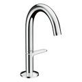 AXOR One Basin Mixer Faucet Select 140 with Push-Open Waste Set from Brandt in Chrome finish