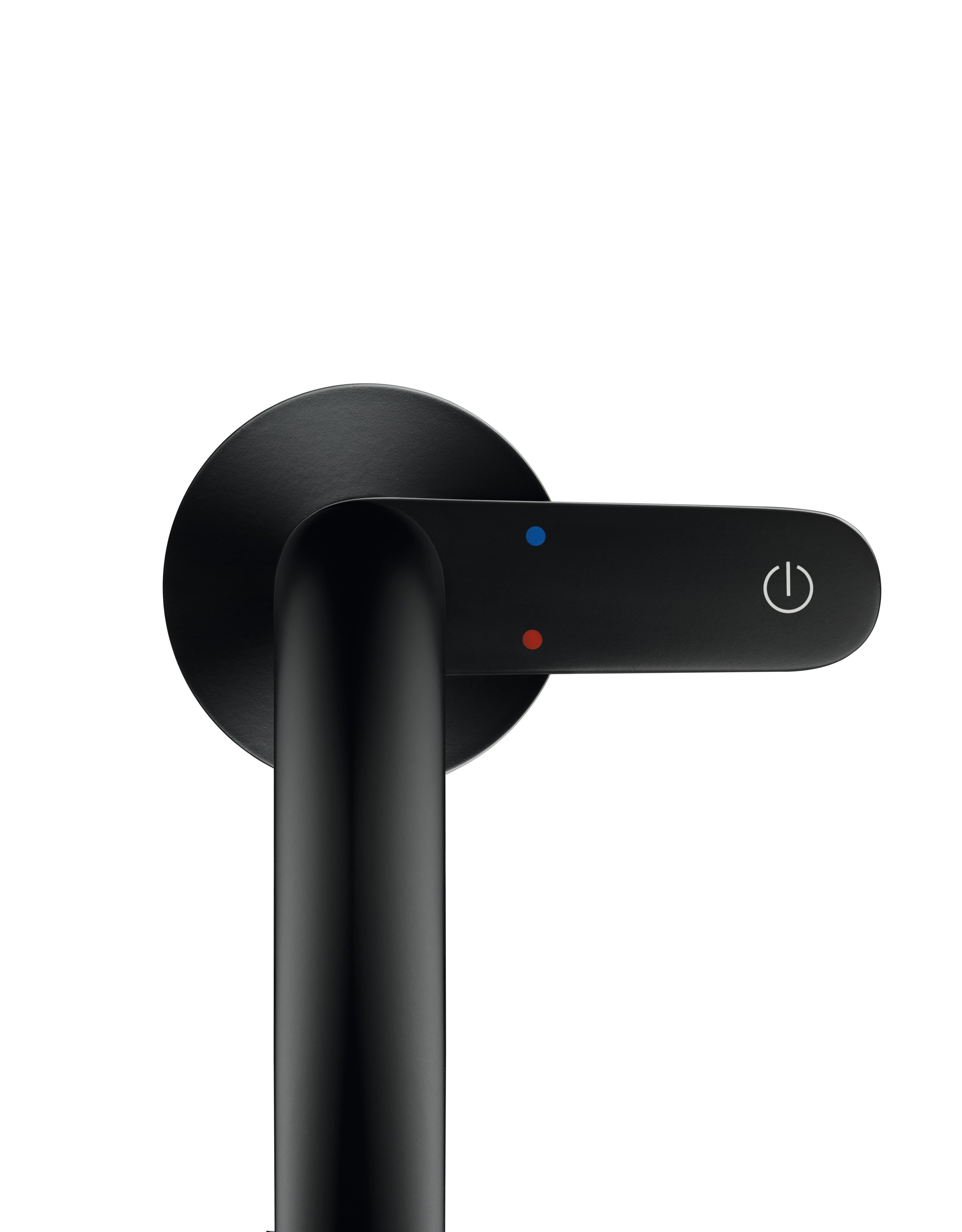 AXOR One Basin Mixer Faucet Select 170 with Push-Open Waste Set from Brandt in Matt Black finish