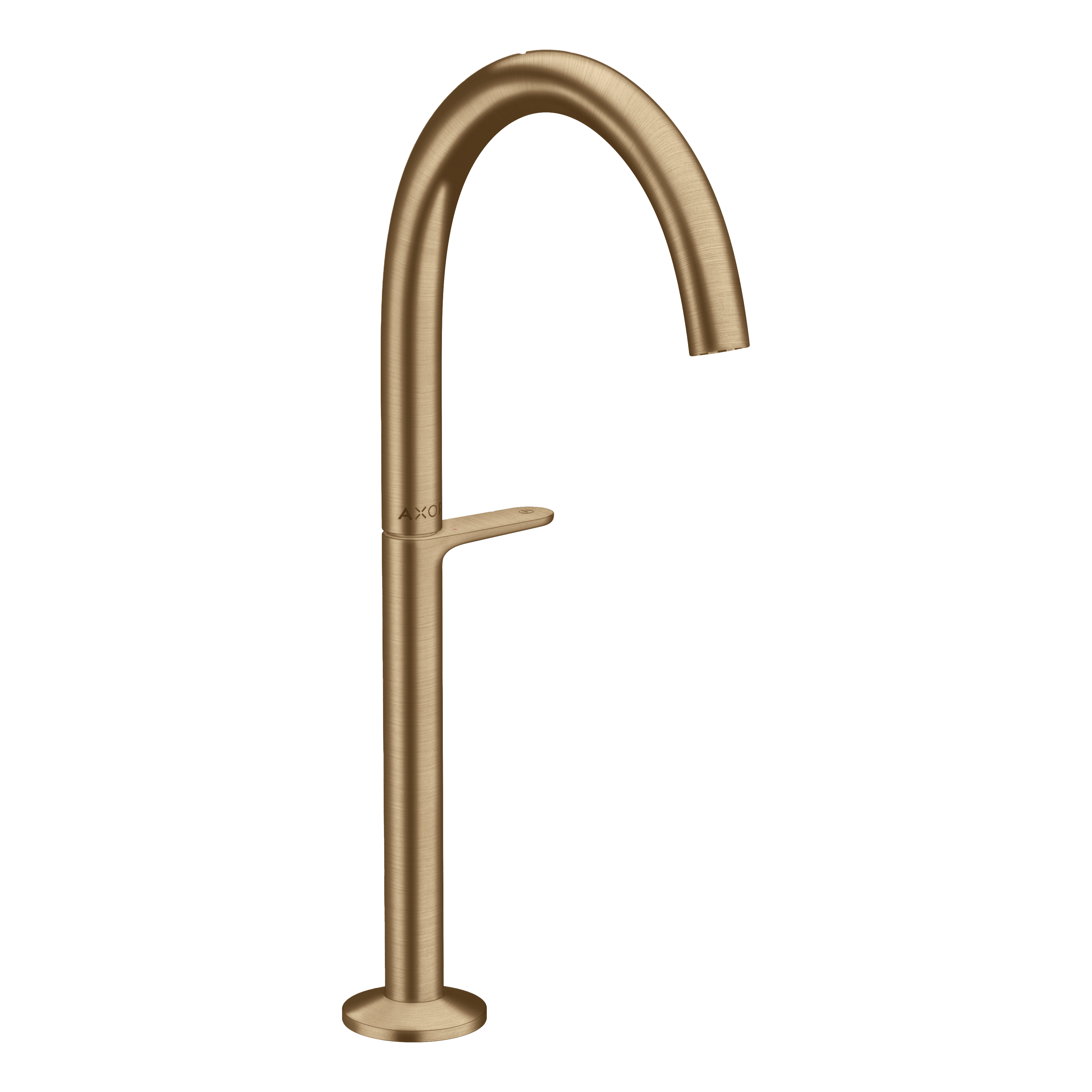 AXOR One Basin Mixer Faucet Select 260 with Push-Open Waste Set from Brandt in Brushed Bronze finish