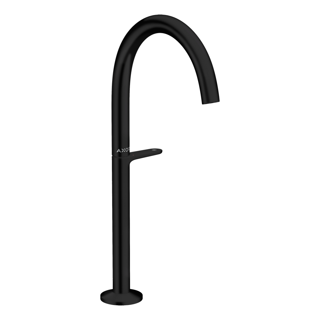 AXOR One Basin Mixer Faucet Select 260 with Push-Open Waste Set from Brandt in Matt Black finish
