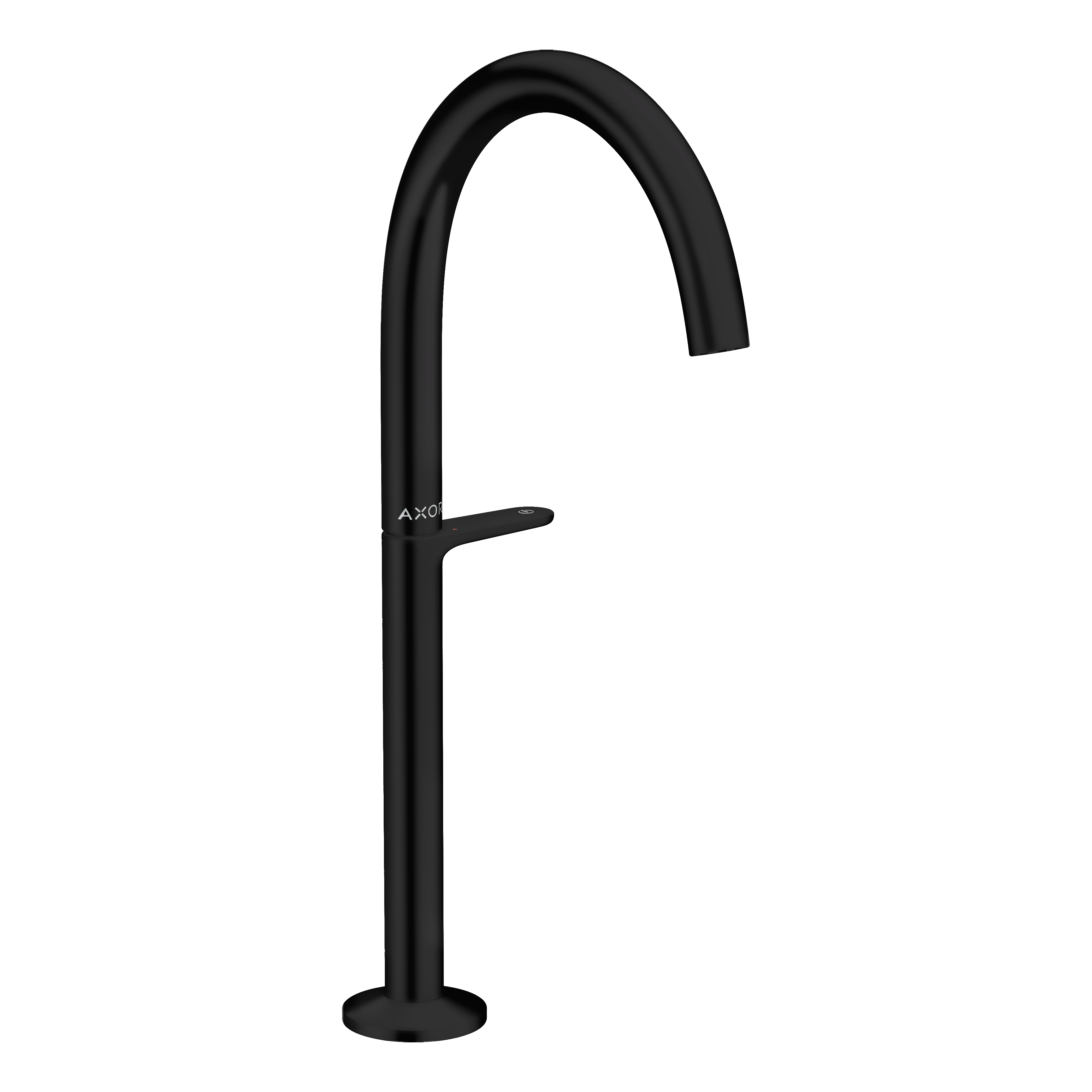 AXOR One Basin Mixer Faucet Select 260 with Push-Open Waste Set from Brandt in Matt Black finish