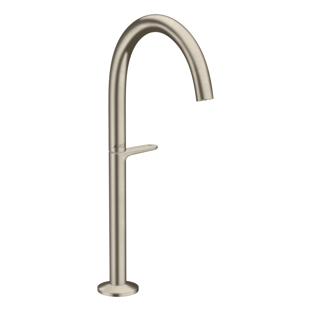AXOR One Basin Mixer Faucet Select 260 with Push-Open Waste Set from Brandt in Brushed Nickel finish