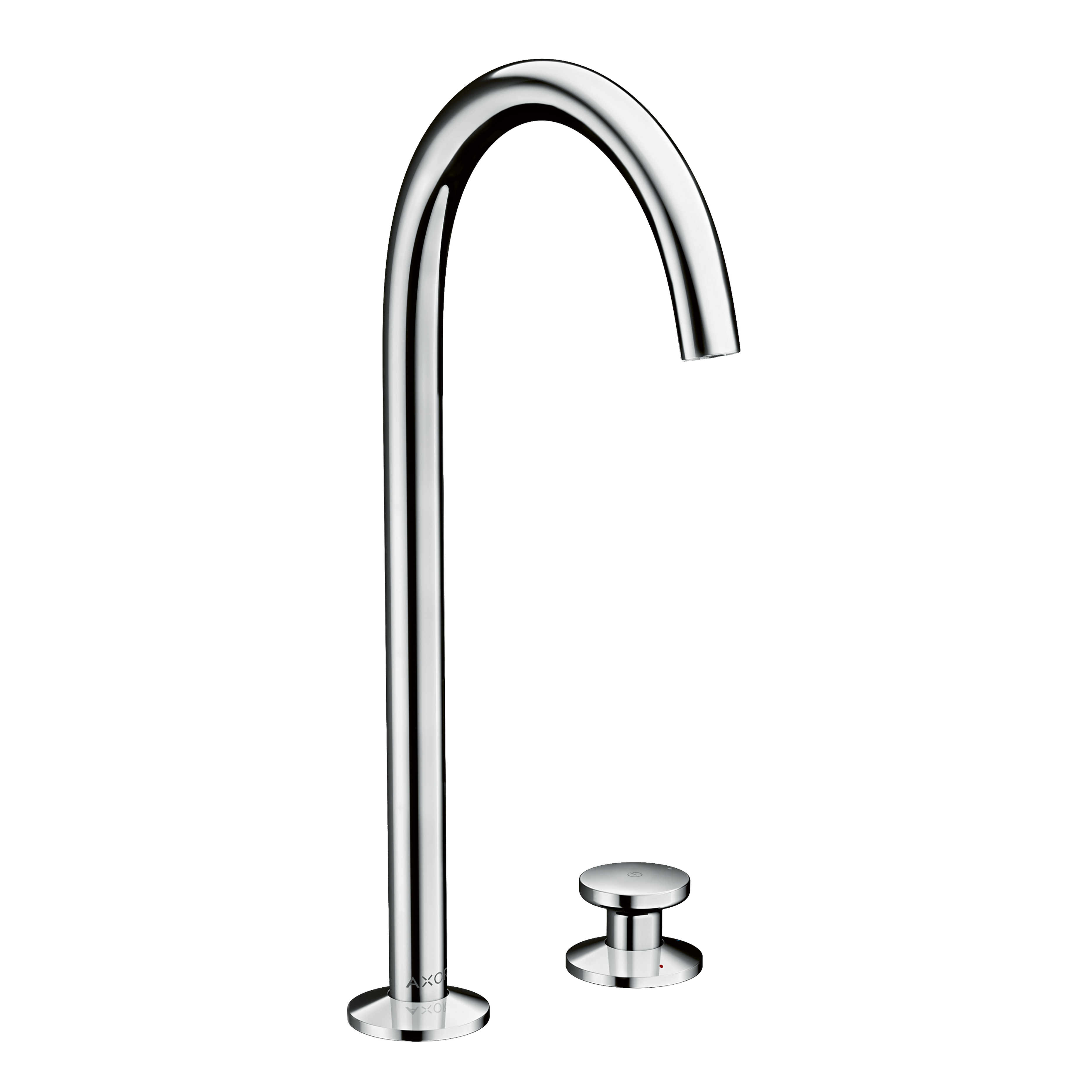 AXOR One 2-Hole Basin Mixer Faucet Select 260 with Push-Open Waste Set from Brandt in Chrome finish