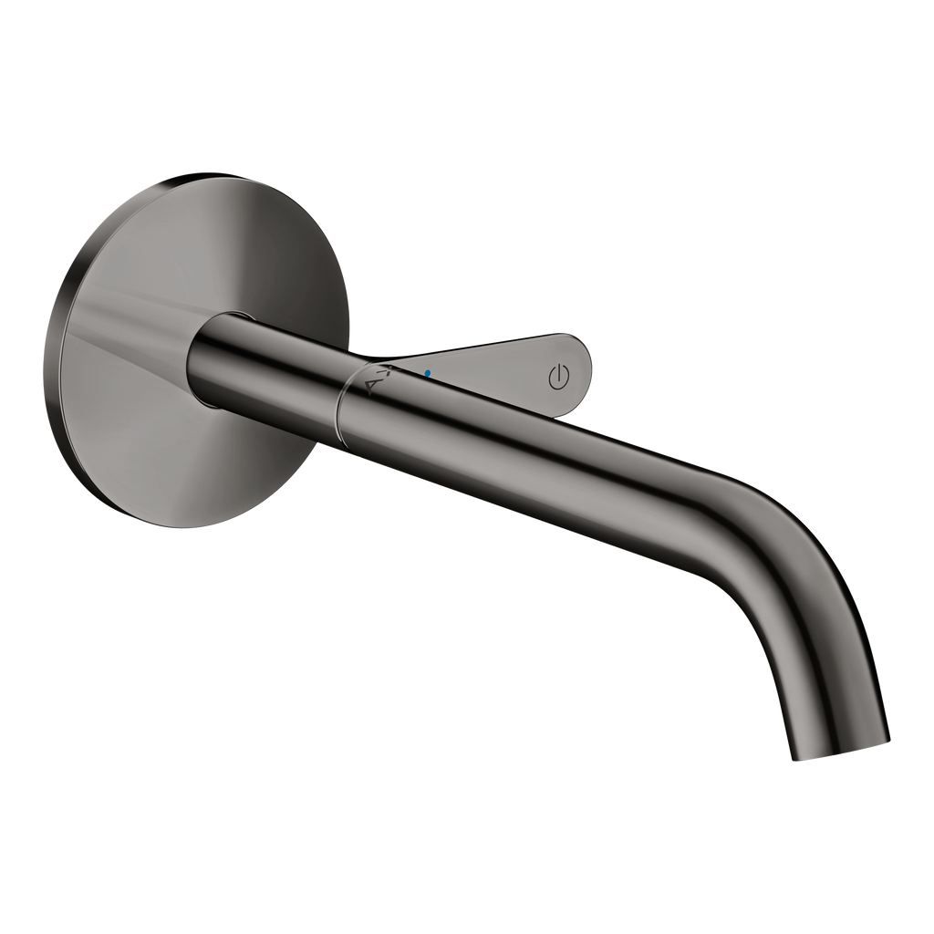 AXOR One Concealed Basin Mixer Faucet Select with 220 mm Spout from Brandt in Polished Black Chrome finish