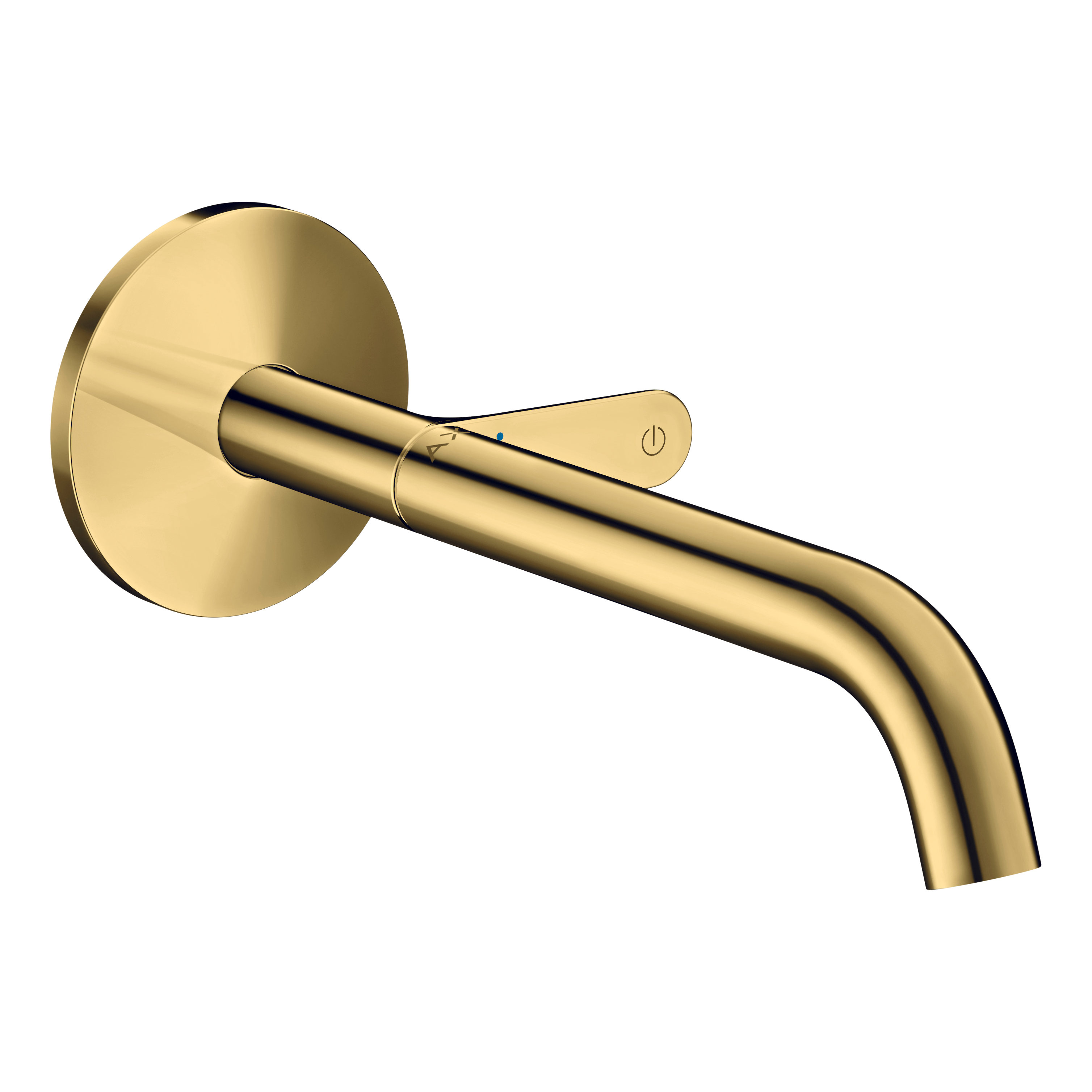 AXOR One Concealed Basin Mixer Faucet Select with 220 mm Spout from Brandt in Polished Gold Optic finish