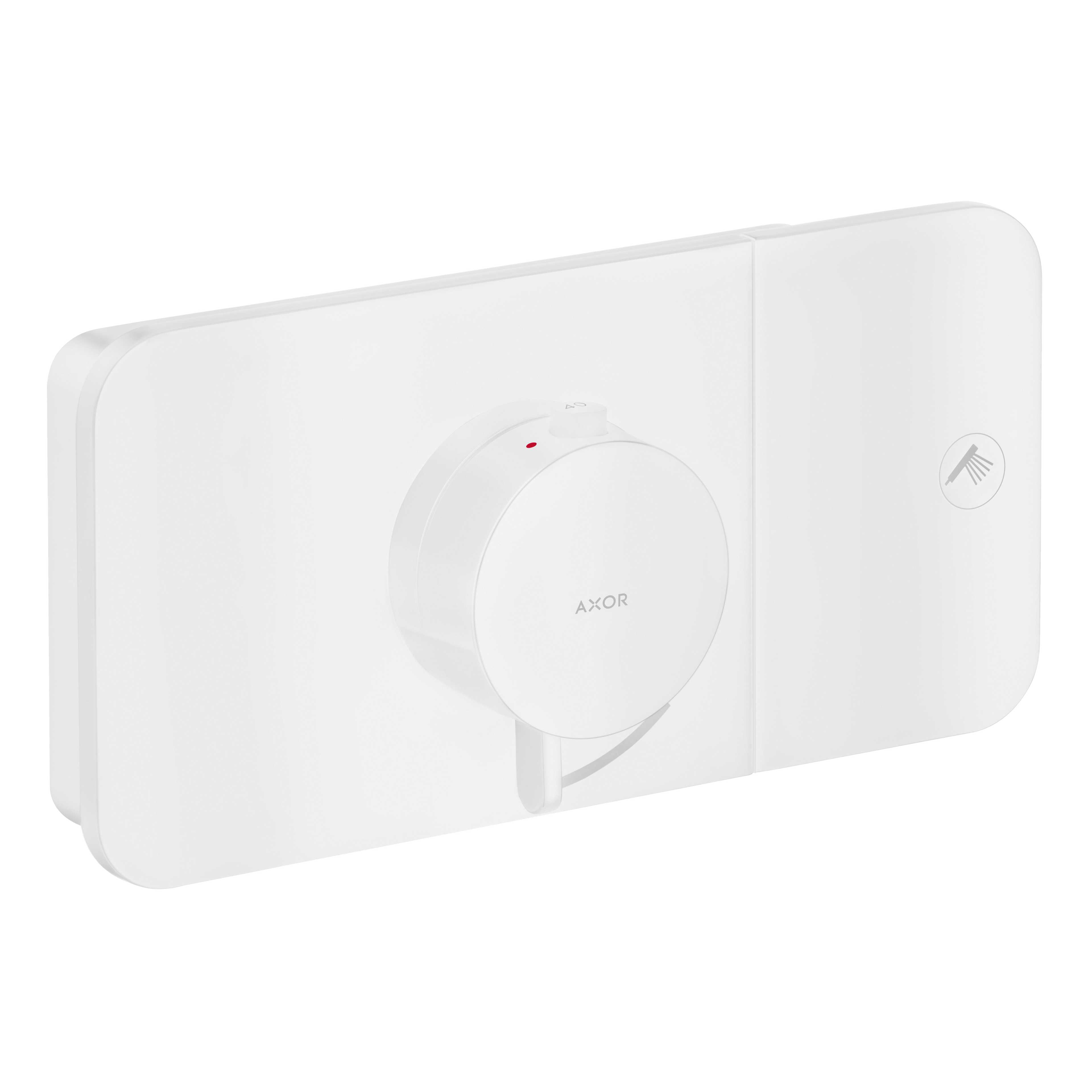 AXOR One Concealed Shower Thermostat with 1 Outlet from Brandt in Matt White finish
