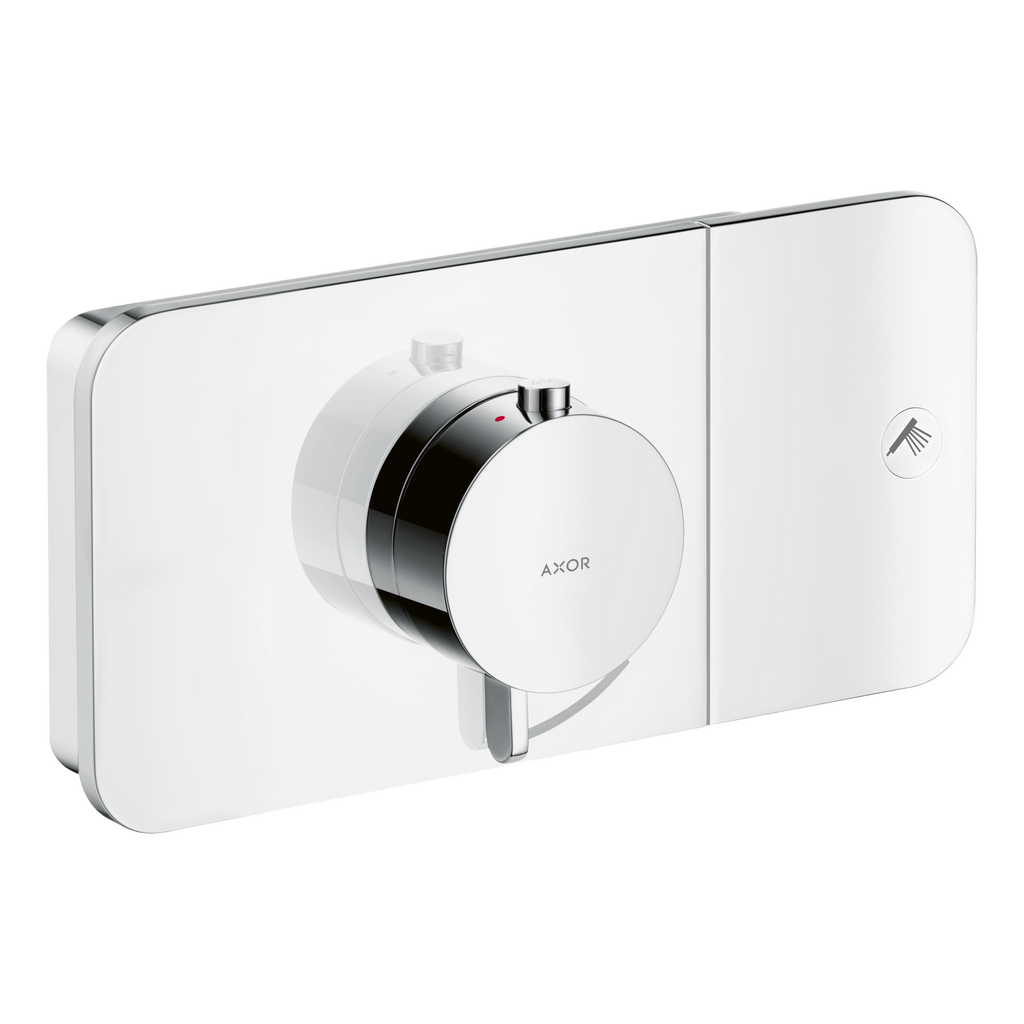 AXOR One Concealed Shower Thermostat with 1 Outlet from Brandt in Stainless Steel Optic finish