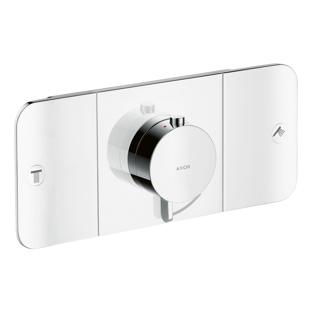 AXOR One Concealed Shower Thermostat with 2 Outlets from Brandt in Chrome finish