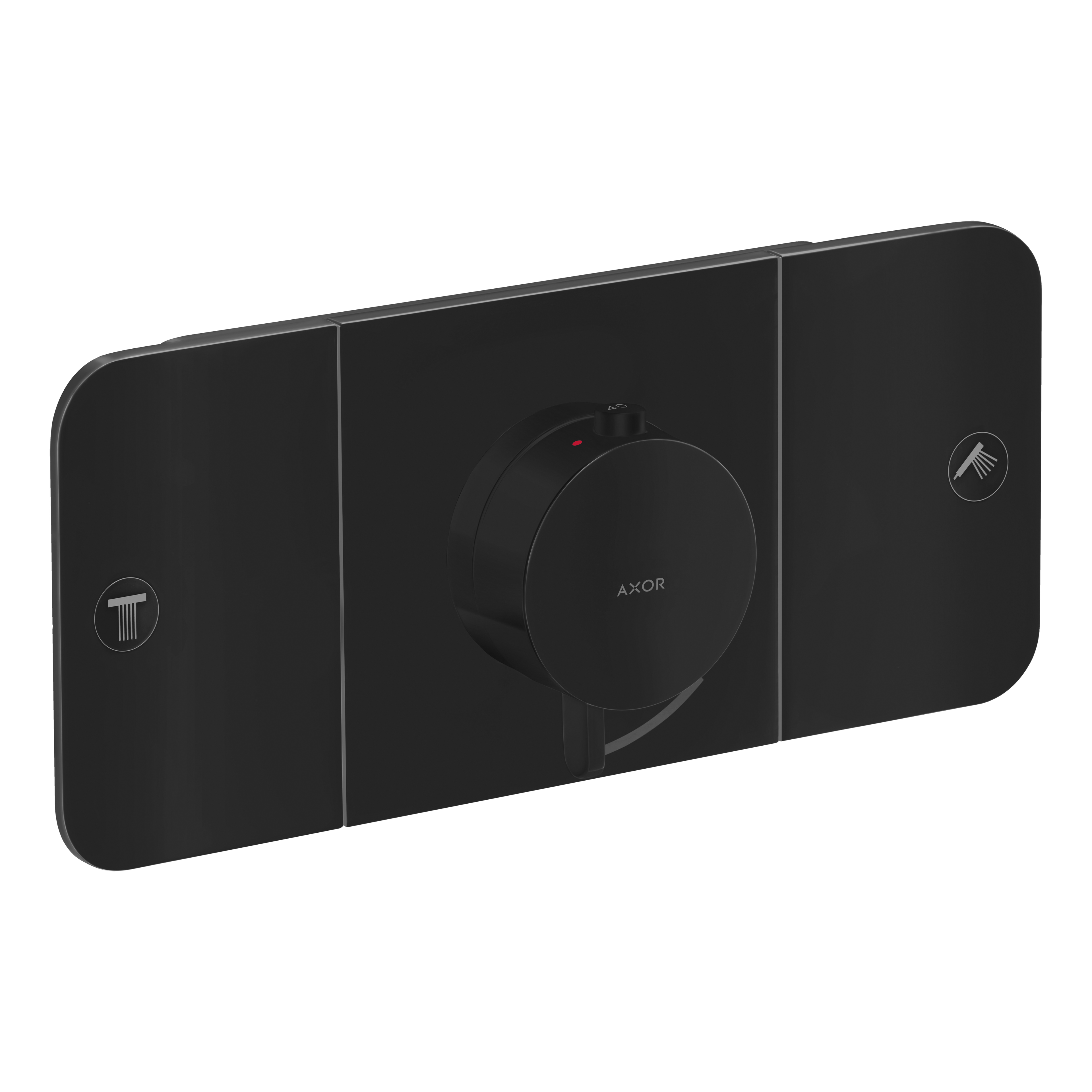 AXOR One Concealed Shower Thermostat with 2 Outlets from Brandt in Matt Black finish