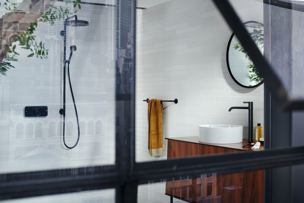 AXOR One Concealed Shower Thermostat with 2 Outlets from Brandt in Matt Black finish
