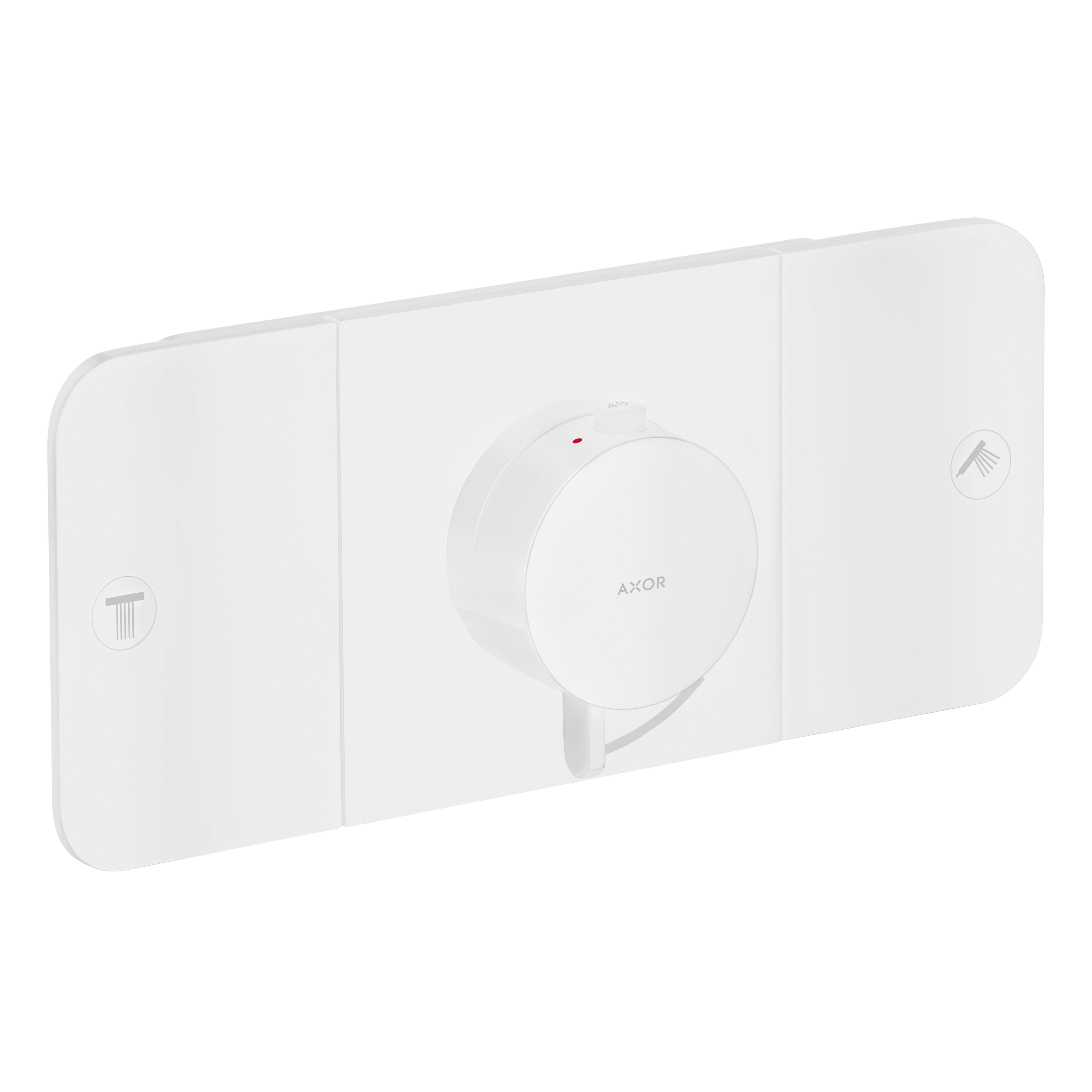 AXOR One Concealed Shower Thermostat with 2 Outlets from Brandt in Matt White finish