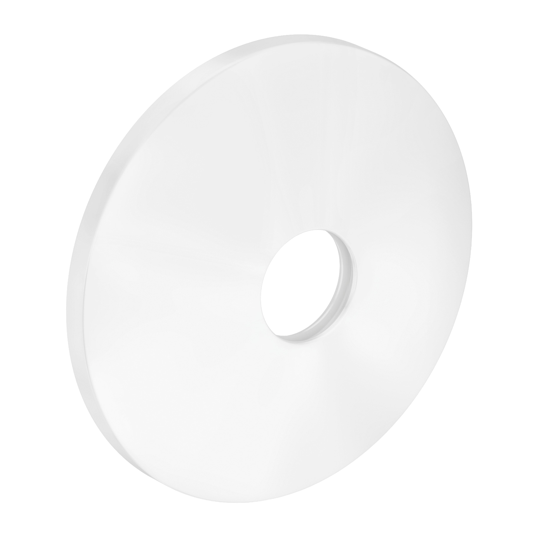 AXOR One Escutcheon 90 mm from Brandt in Matt White finish