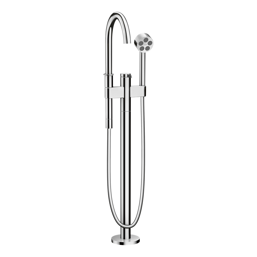 AXOR One Single Lever Handle Floorstanding Bath & Shower Mixer Faucet from Brandt in Chrome finish