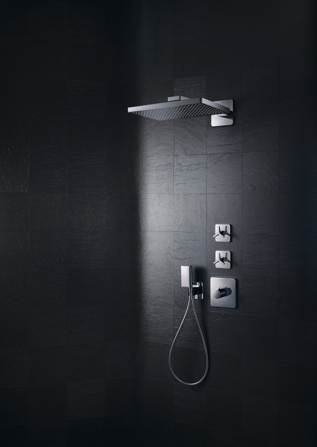 AXOR One Hand Shower 2jet from Brandt in Chrome finish