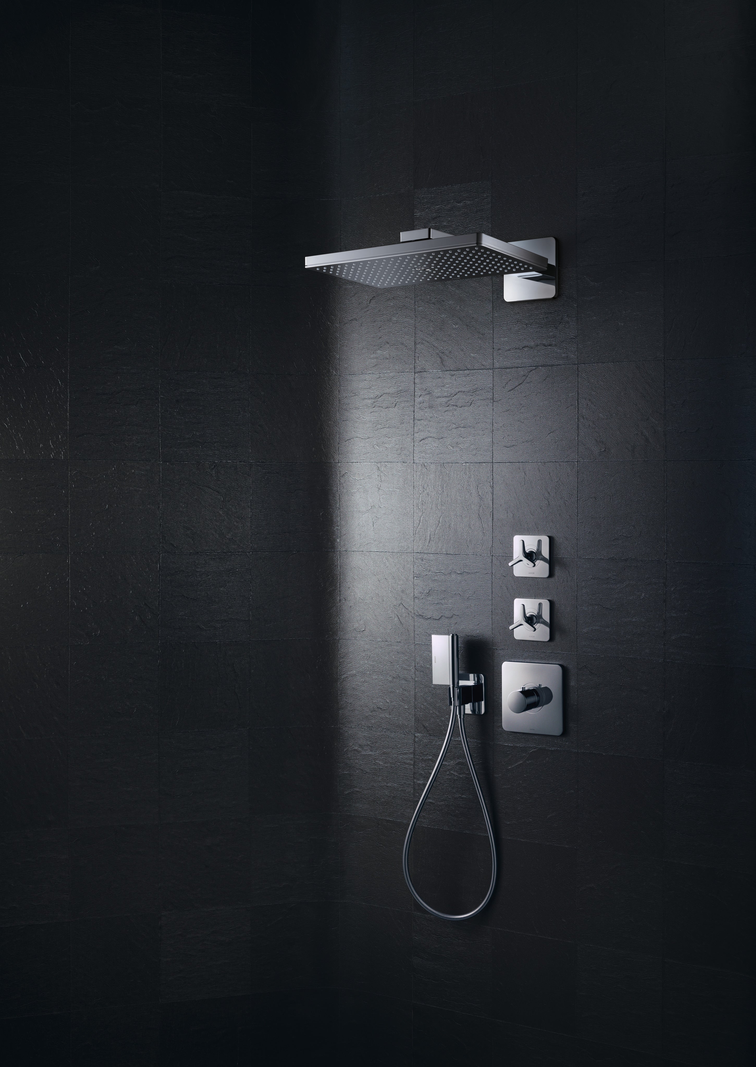 AXOR One Hand Shower 2jet from Brandt in Chrome finish