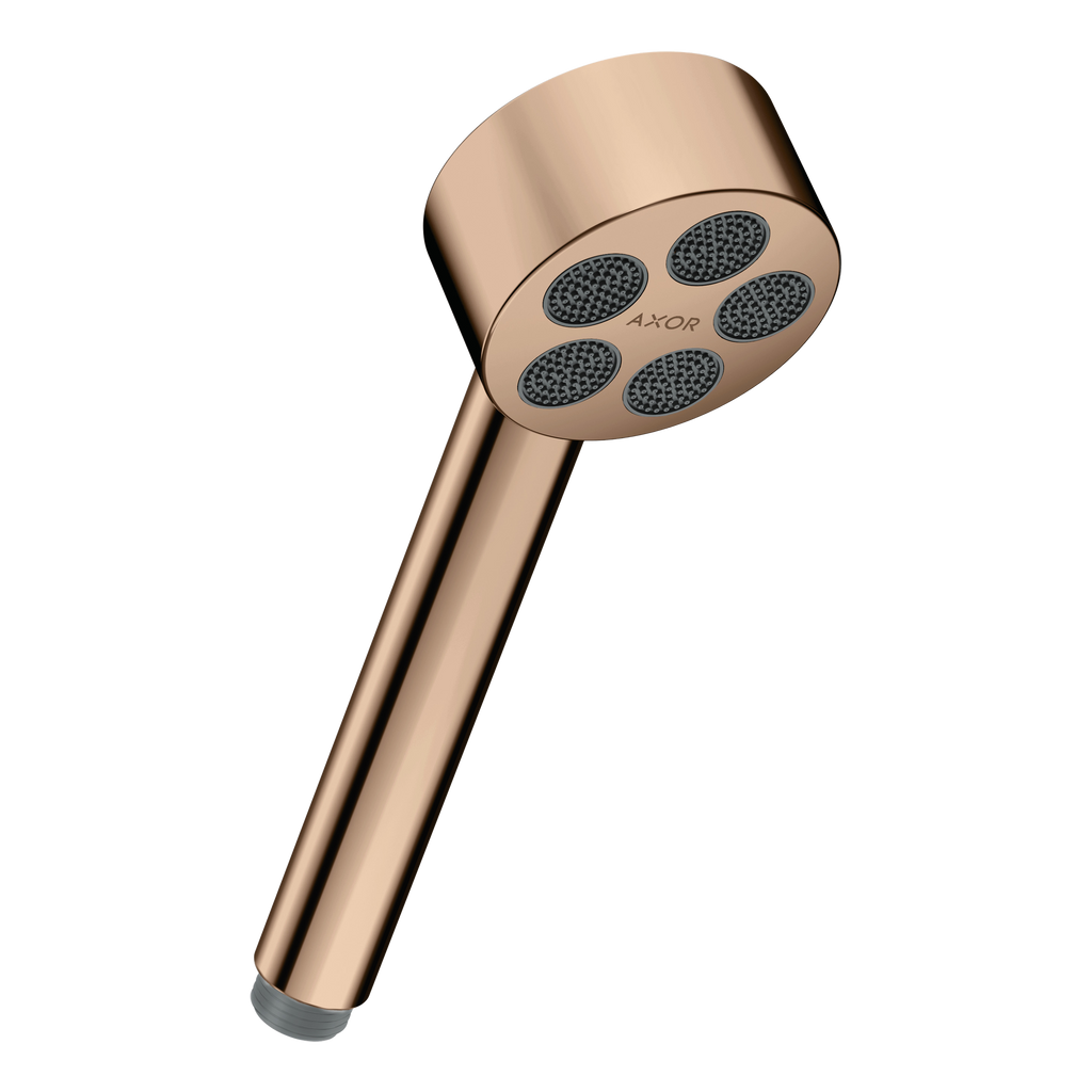 AXOR One Hand Shower 75 1jet EcoSmart from Brandt in Polished Red Gold finish