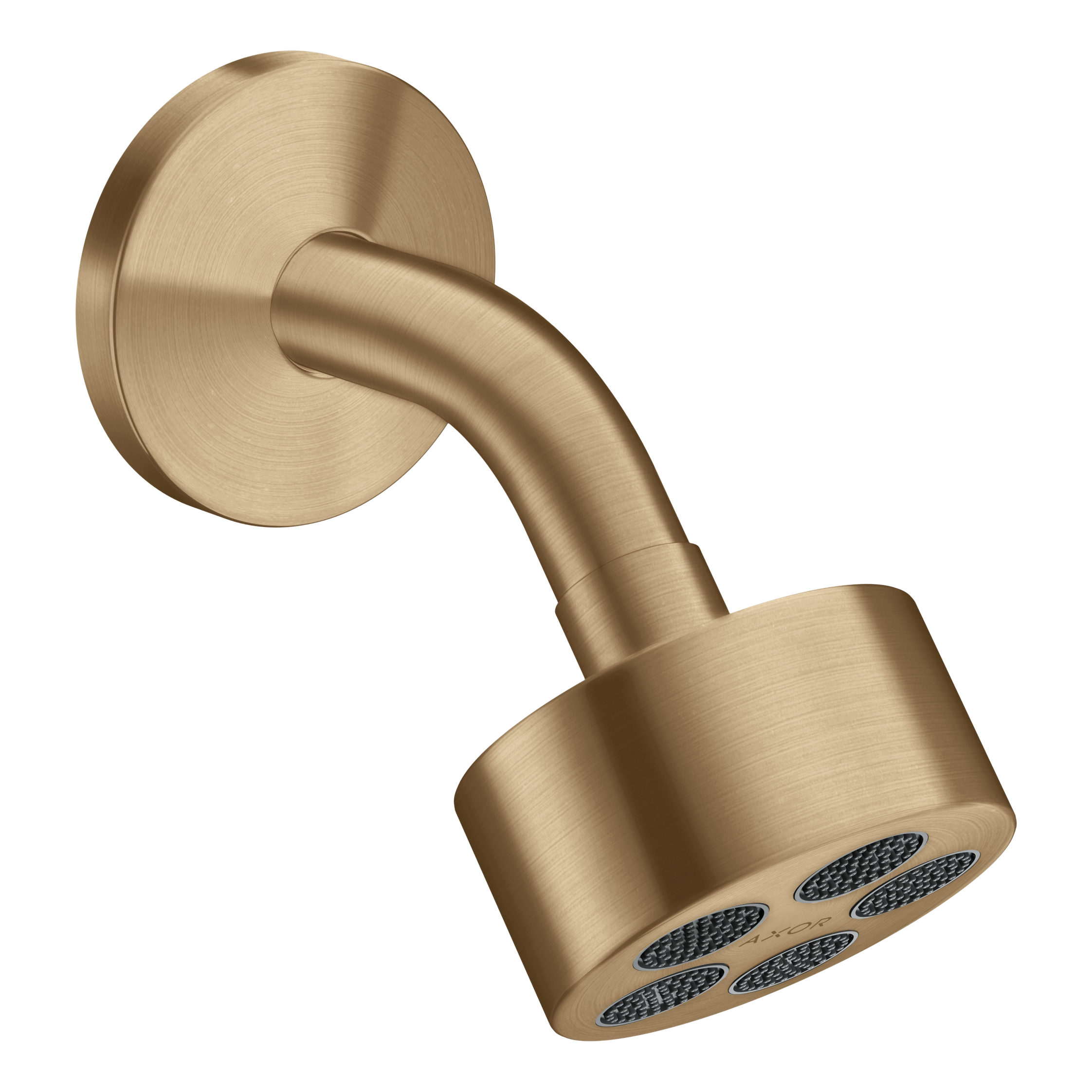 AXOR One Overhead Shower 75 1jet EcoSmart with Shower Arm from Brandt in Brushed Bronze finish