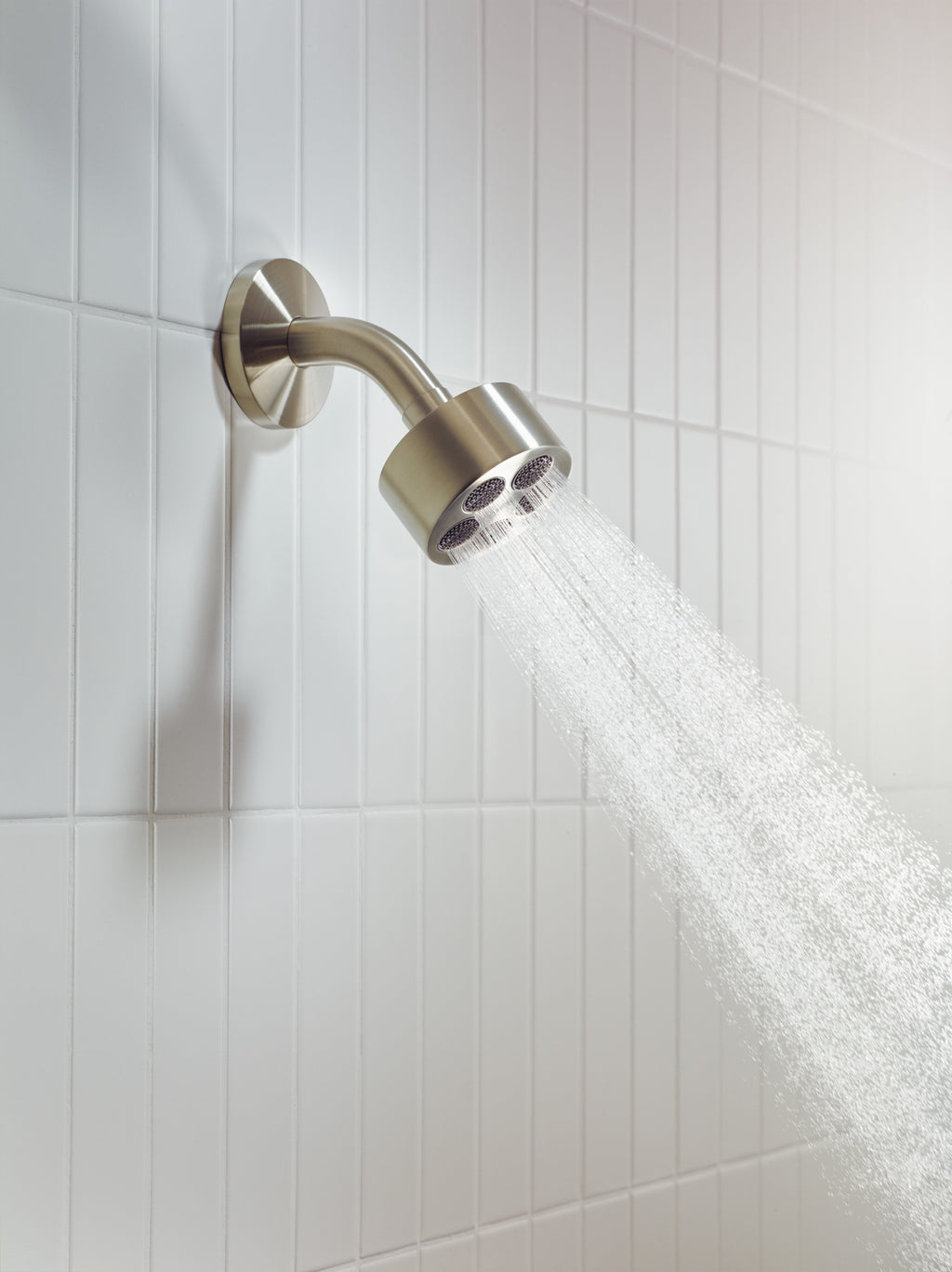 AXOR One Overhead Shower 75 1jet EcoSmart with Shower Arm from Brandt in Brushed Nickel finish
