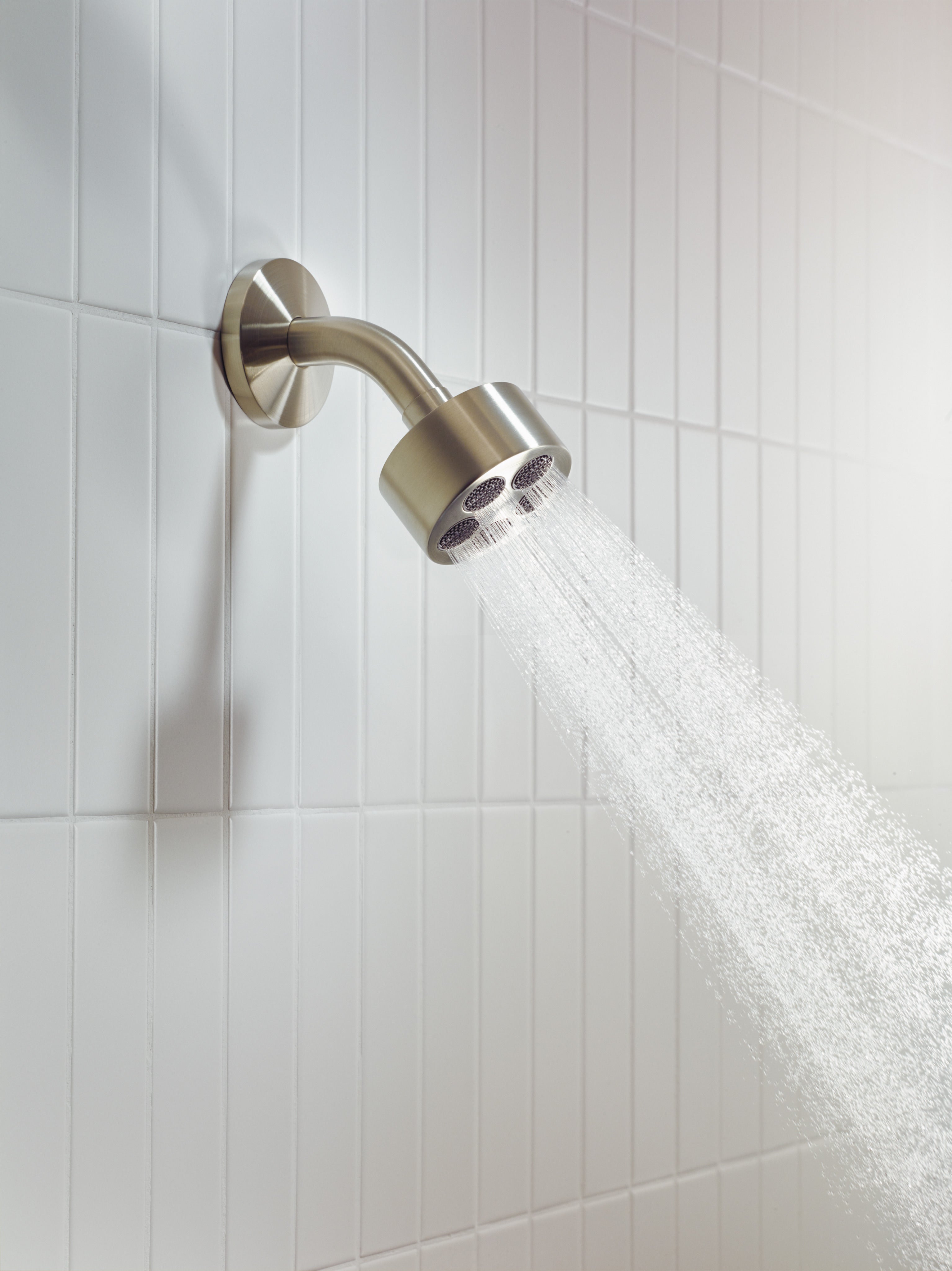 AXOR One Overhead Shower 75 1jet EcoSmart with Shower Arm from Brandt in Brushed Nickel finish