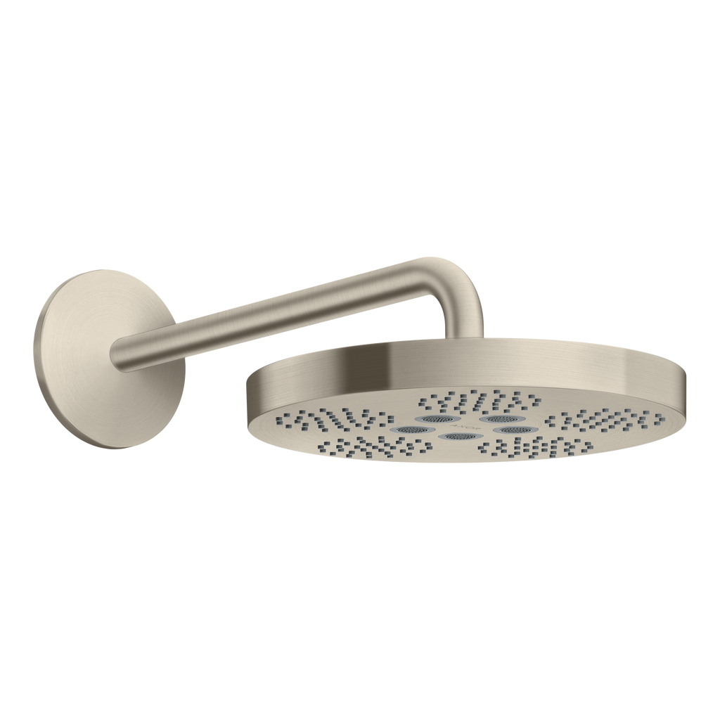 AXOR One Overhead Shower 280 1jet with Shower Arm from Brandt in Brushed Nickel finish