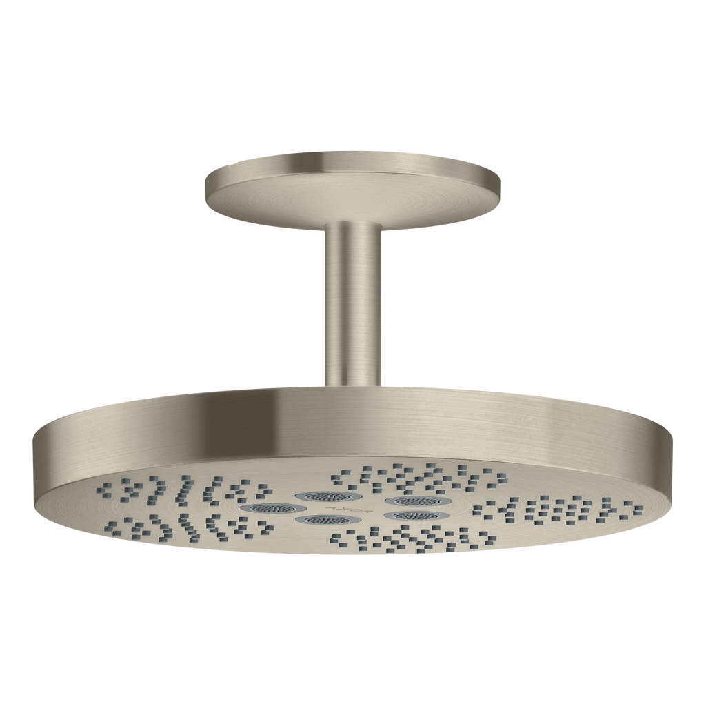 AXOR One Overhead Shower 280 1jet with Ceiling Connection from Brandt in Brushed Nickel finish