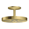 AXOR One Overhead Shower 280 2jet with Ceiling Connection from Brandt in Brushed Brass finish
