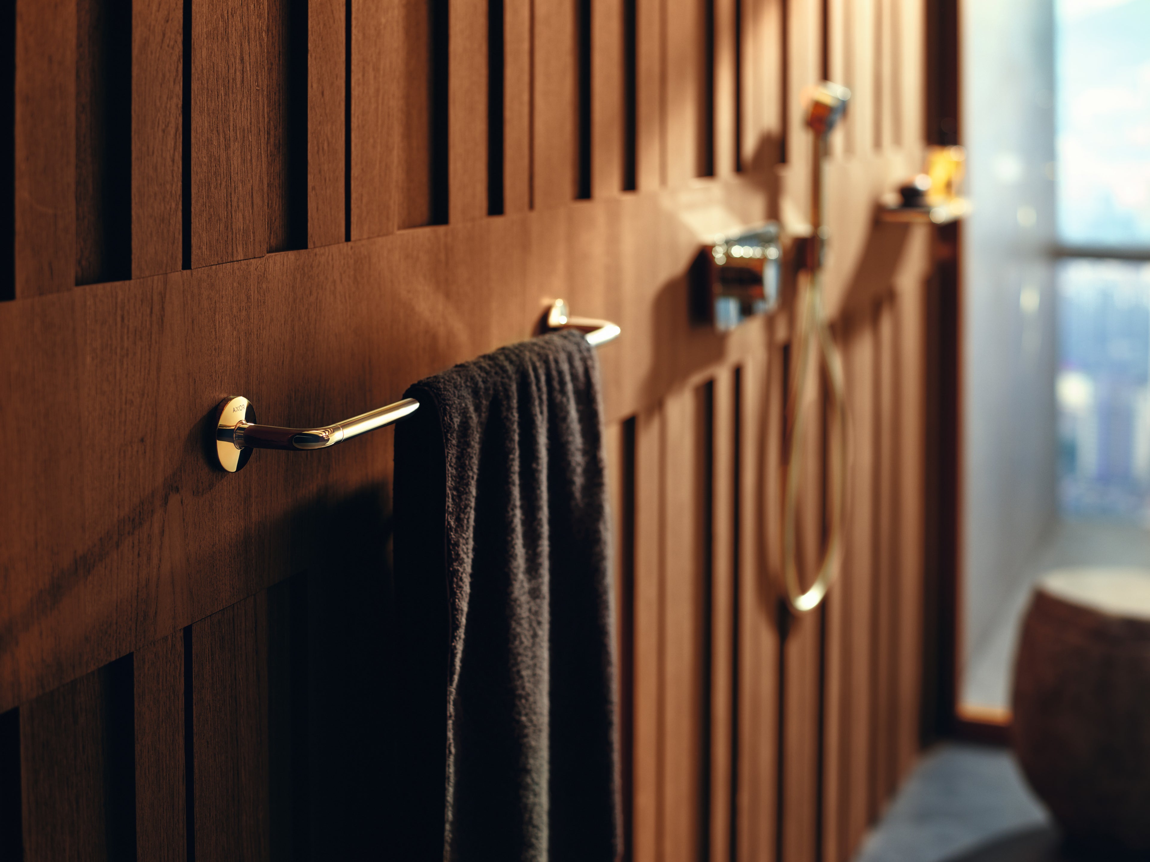 AXOR One Porter Unit from Brandt in Polished Gold Optic finish