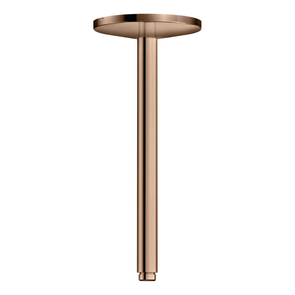 AXOR One Ceiling Connector 300 mm for Overhead Shower 280 1jet from Brandt in Polished Red Gold finish