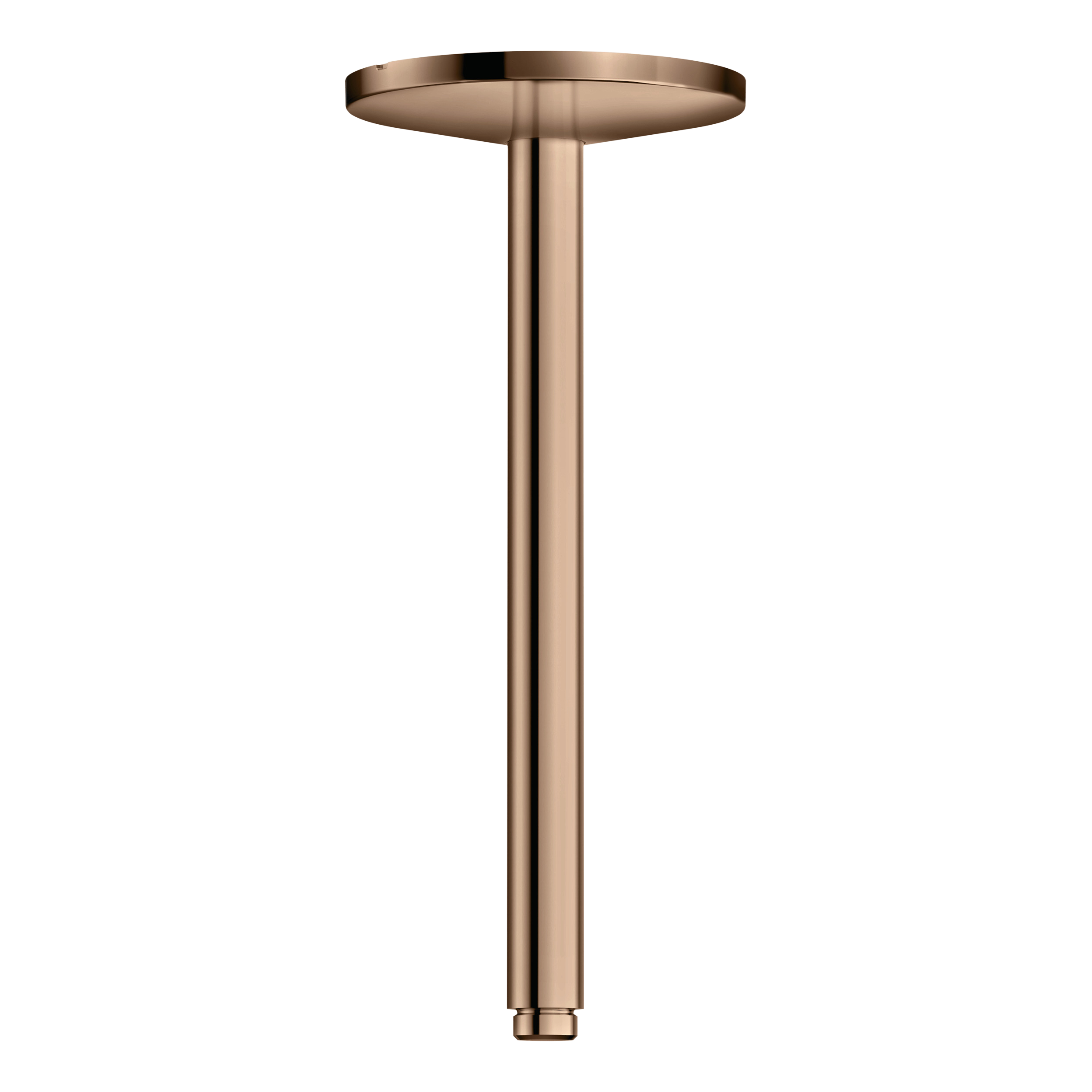 AXOR One Ceiling Connector 300 mm for Overhead Shower 280 1jet from Brandt in Polished Red Gold finish