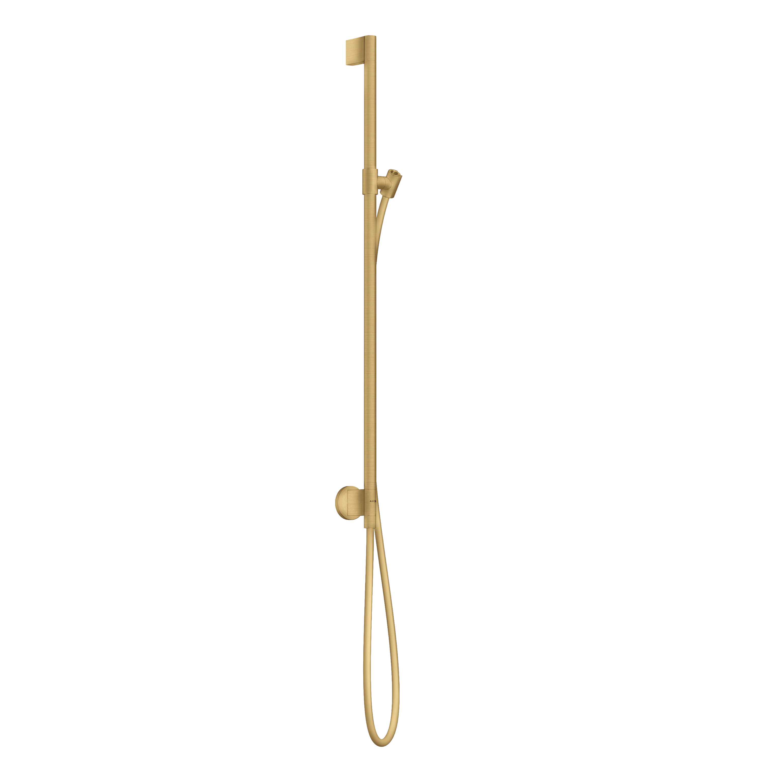 AXOR One Shower Bar 90 cm with Wall Connection and 1,6 m Shower Hose from Brandt in Brushed Gold Optic finish