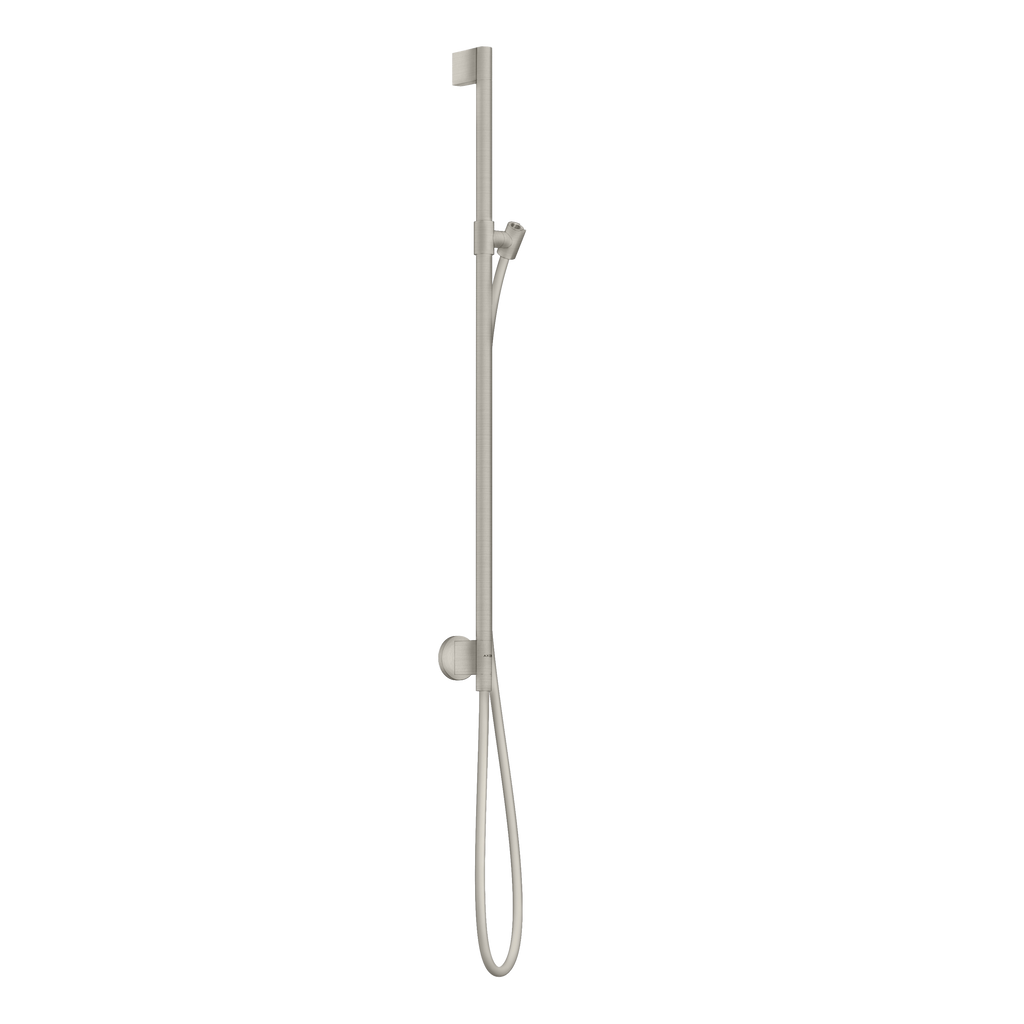 AXOR One Shower Bar 90 cm with Wall Connection and 1,6 m Shower Hose from Brandt in Stainless Steel Optic finish