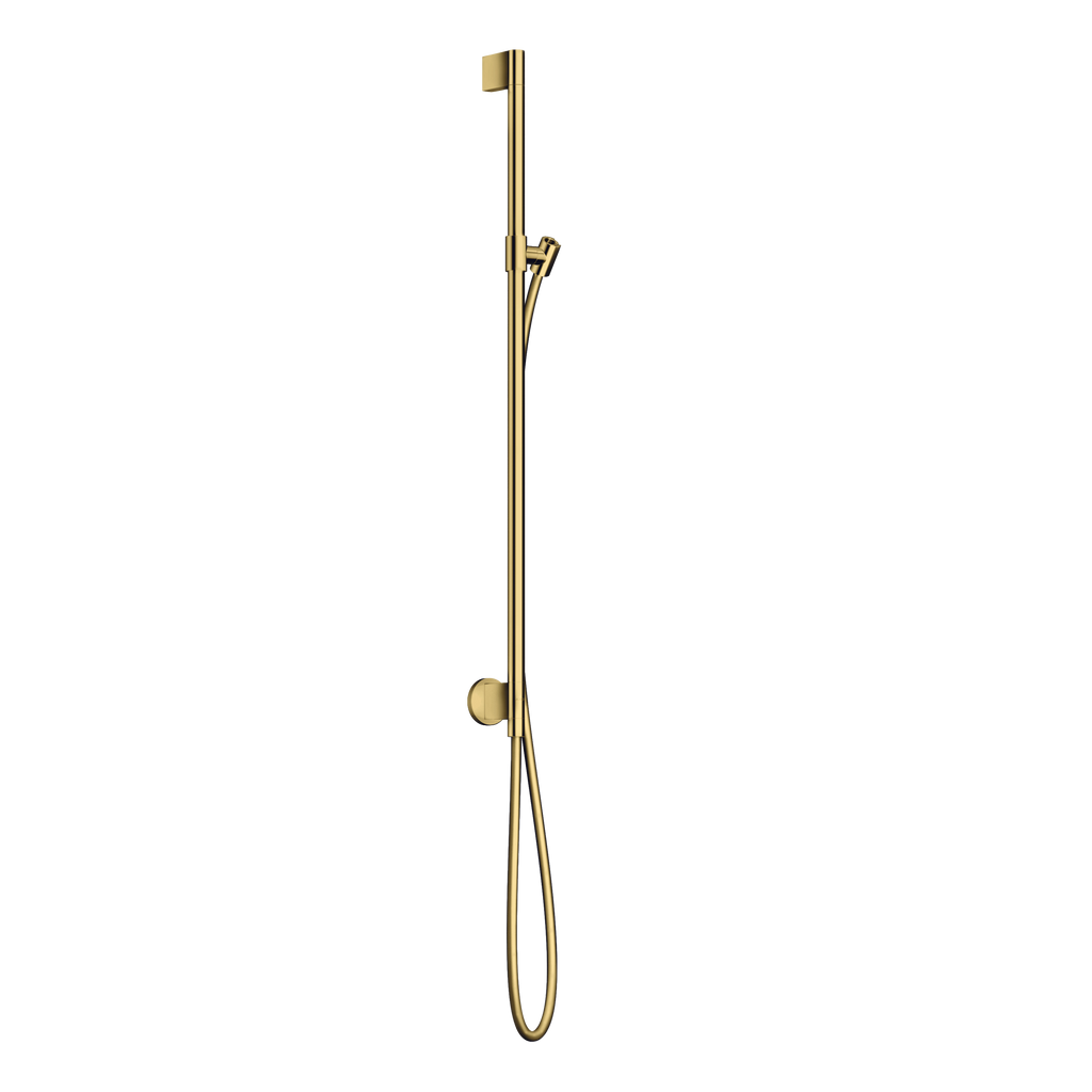 AXOR One Shower Bar 90 cm with Wall Connection and 1,6 m Shower Hose from Brandt in Polished Gold Optic finish