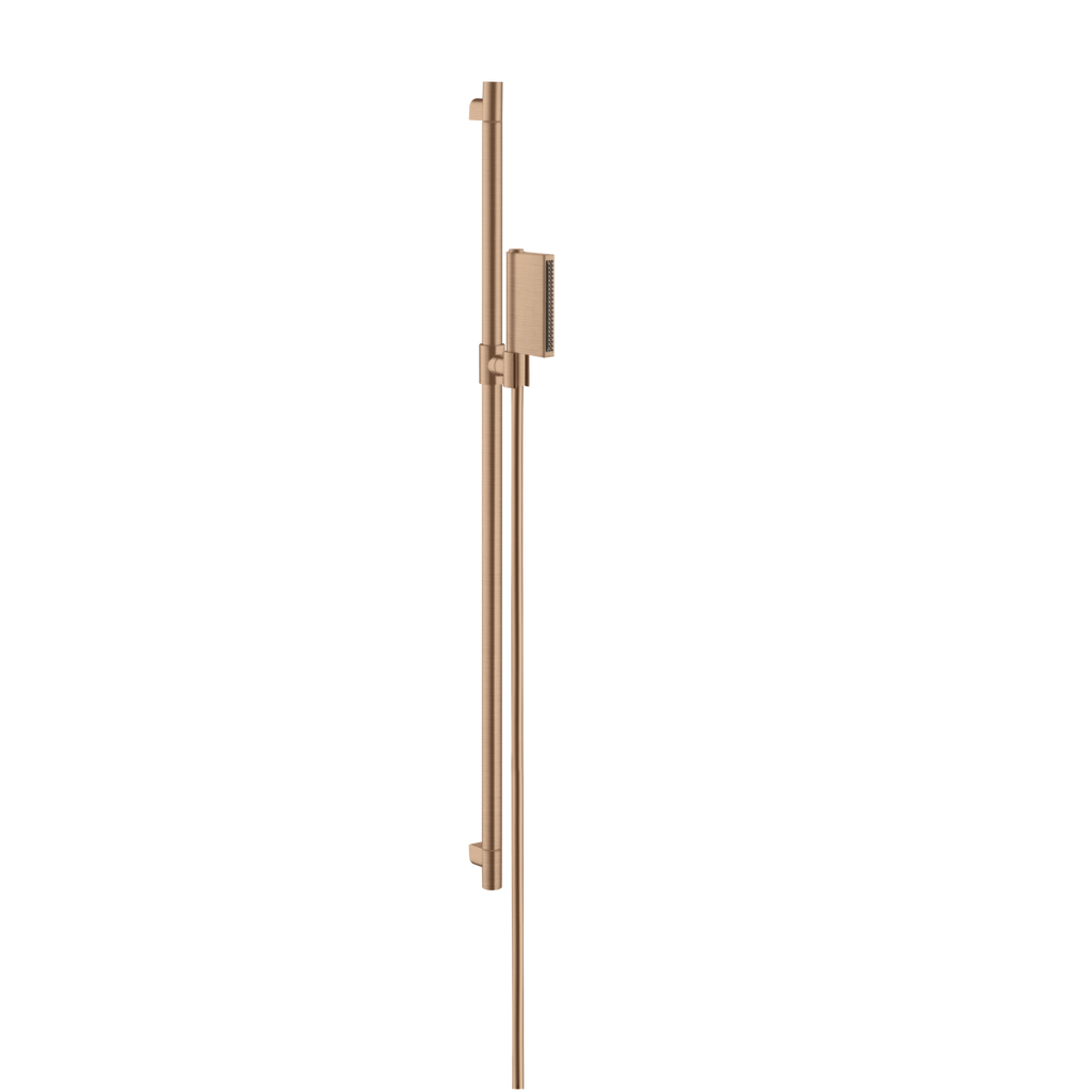 AXOR One Shower Set 90 cm with Hand Shower 2jet from Brandt in Brushed Red Gold finish