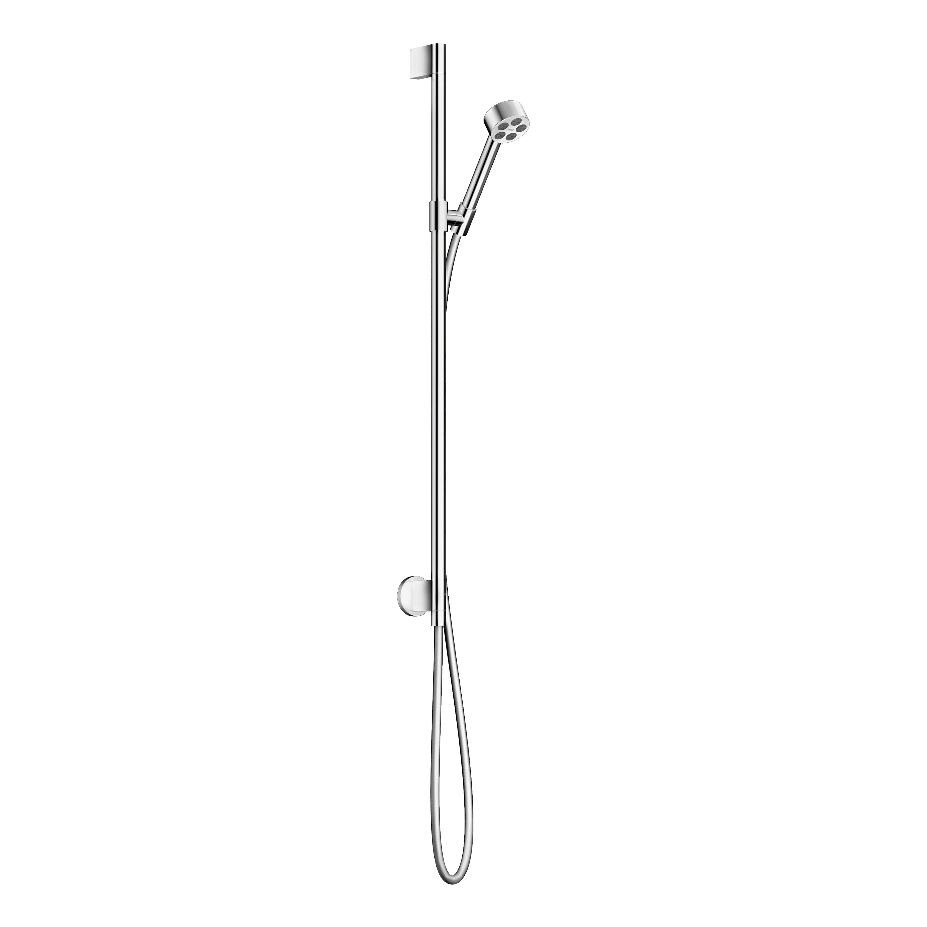 AXOR One Shower Set 75 1jet EcoSmart with Wall Connection from Brandt in Chrome finish